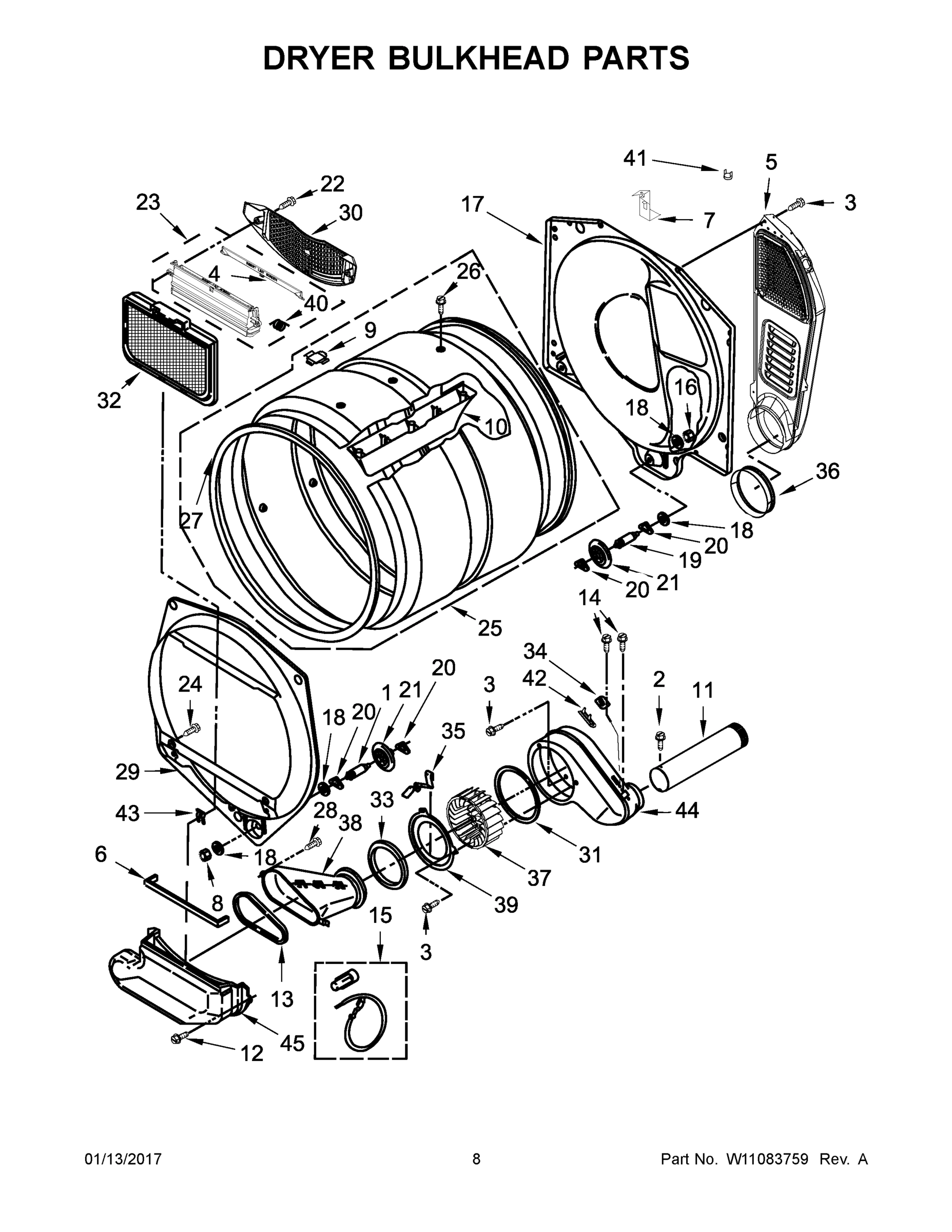 05 - DRYER BULKHEAD PARTS