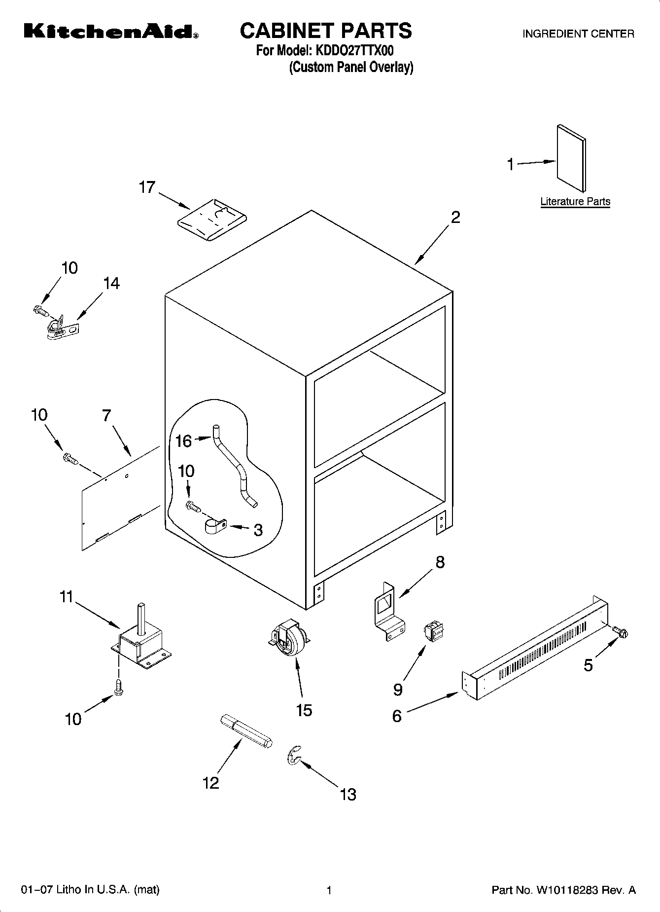 01 - CABINET PARTS
