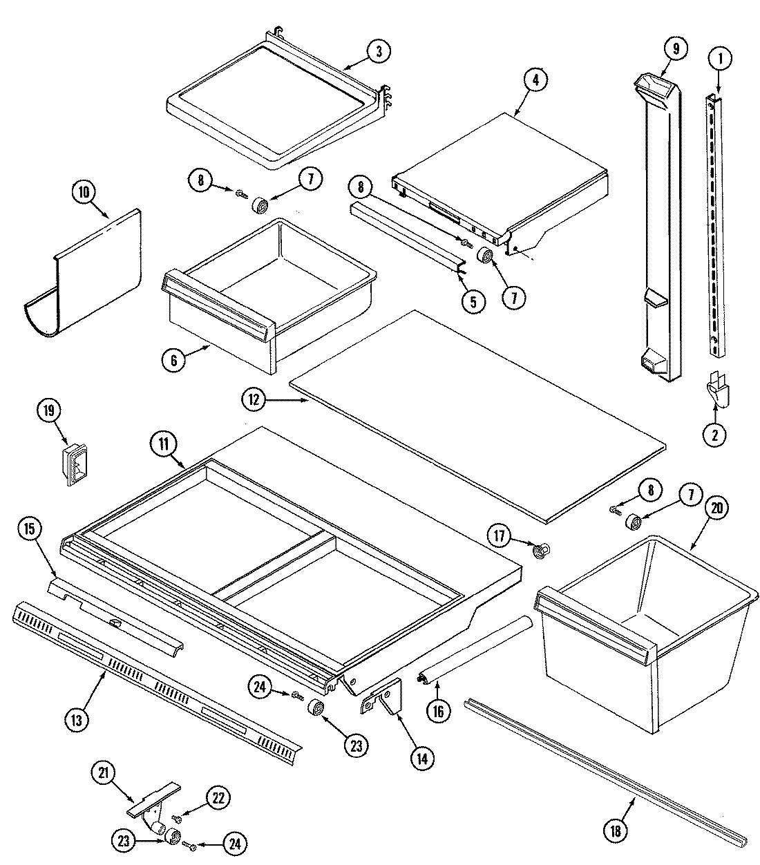 08 - SHELVES & ACCESSORIES