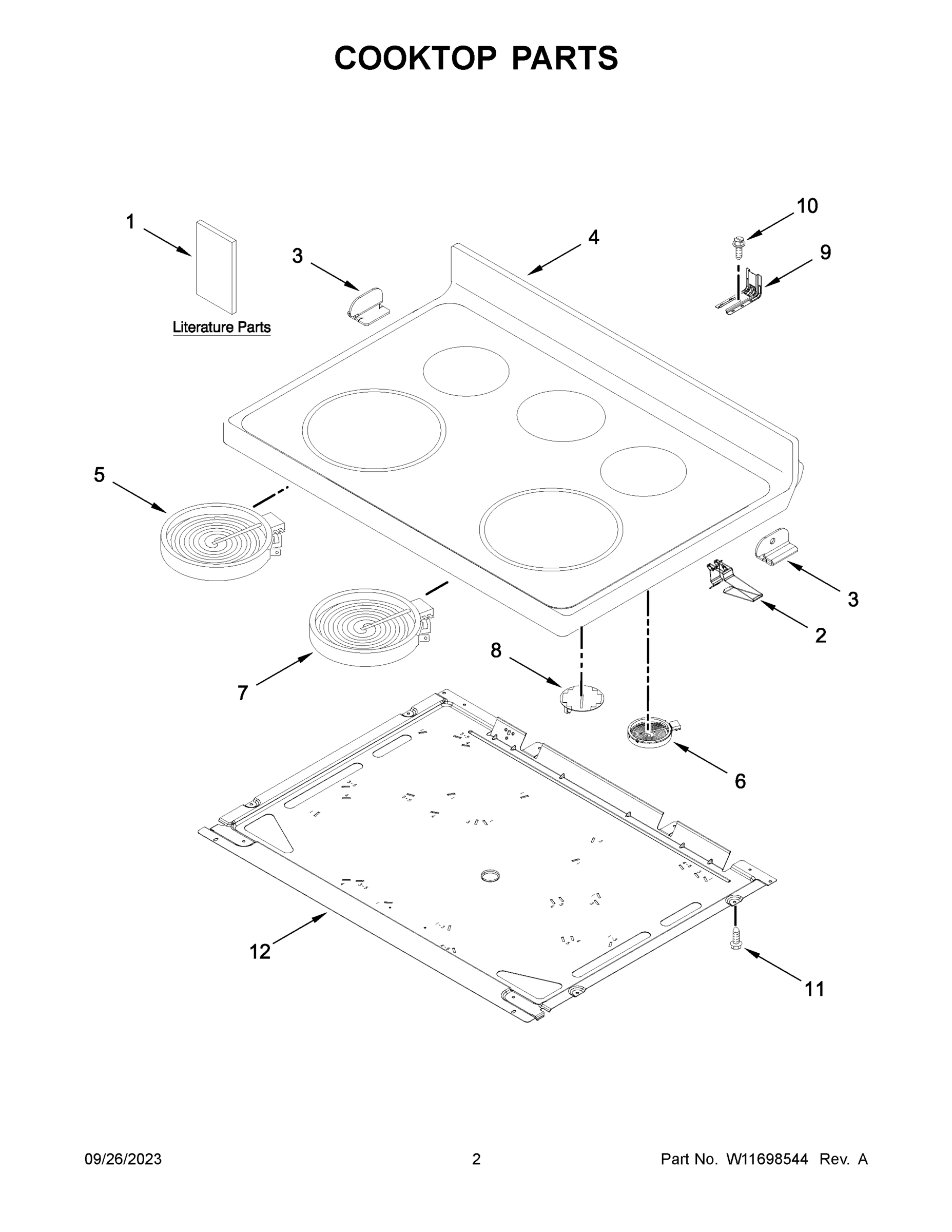 02 - COOKTOP PARTS