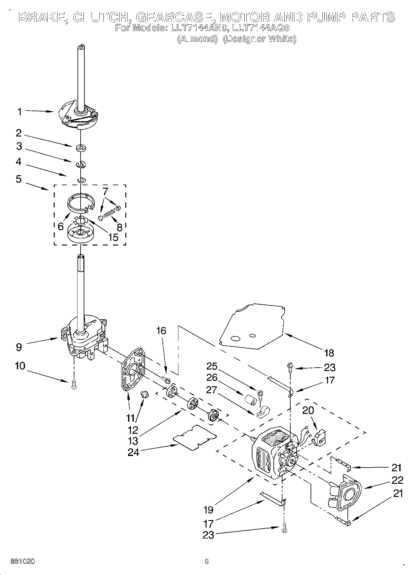 05 - BRAKE, CLUTCH, GEARCASE, MOTOR & PUMP