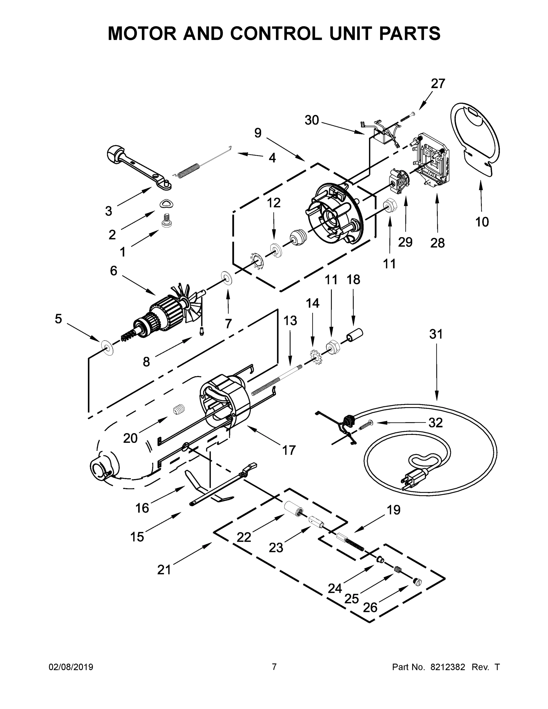 04 - MOTOR AND CONTROL UNIT PARTS