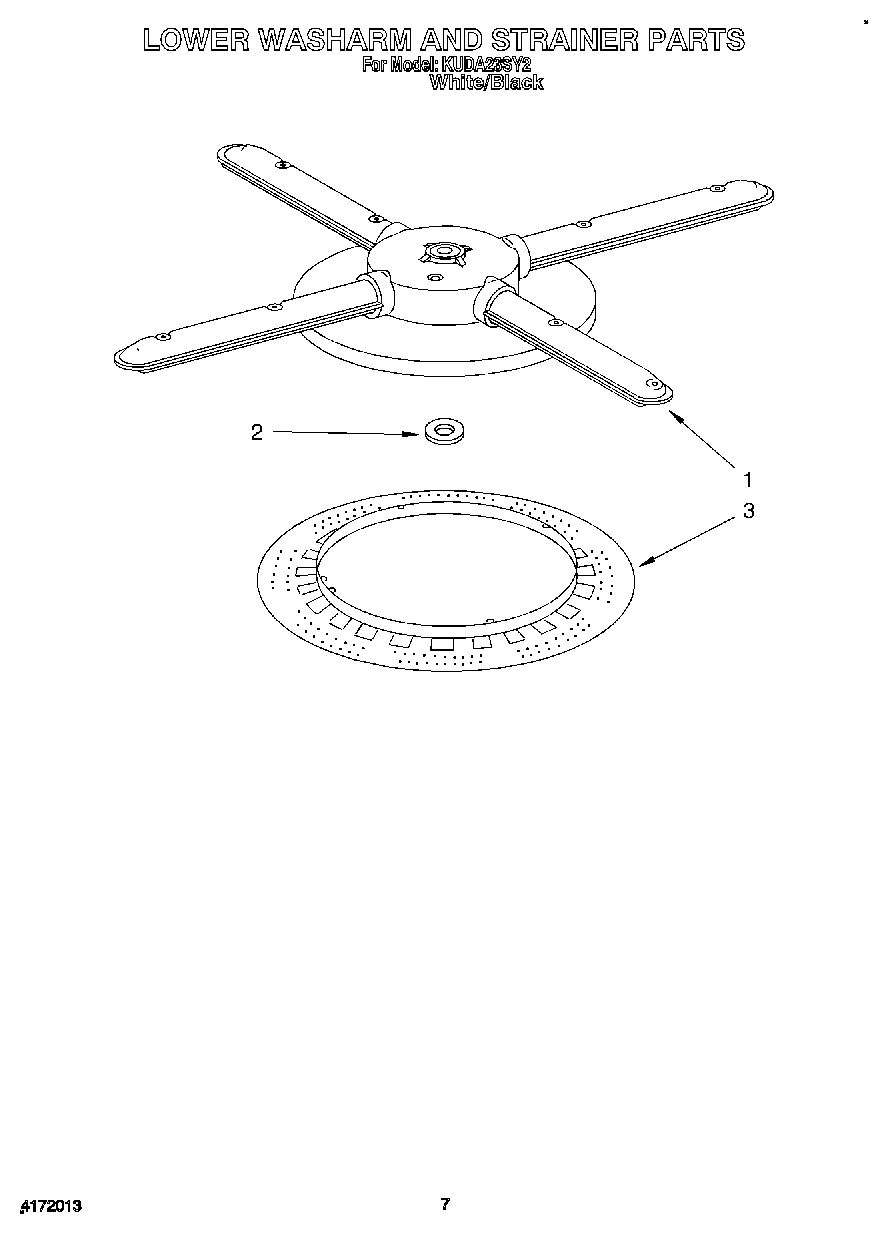 05 - LOWER WASHARM AND STRAINER