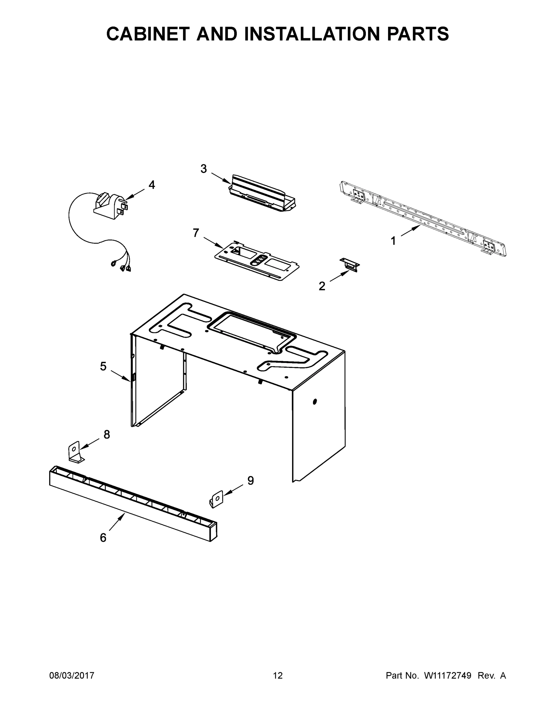 07 - CABINET AND INSTALLATION PARTS