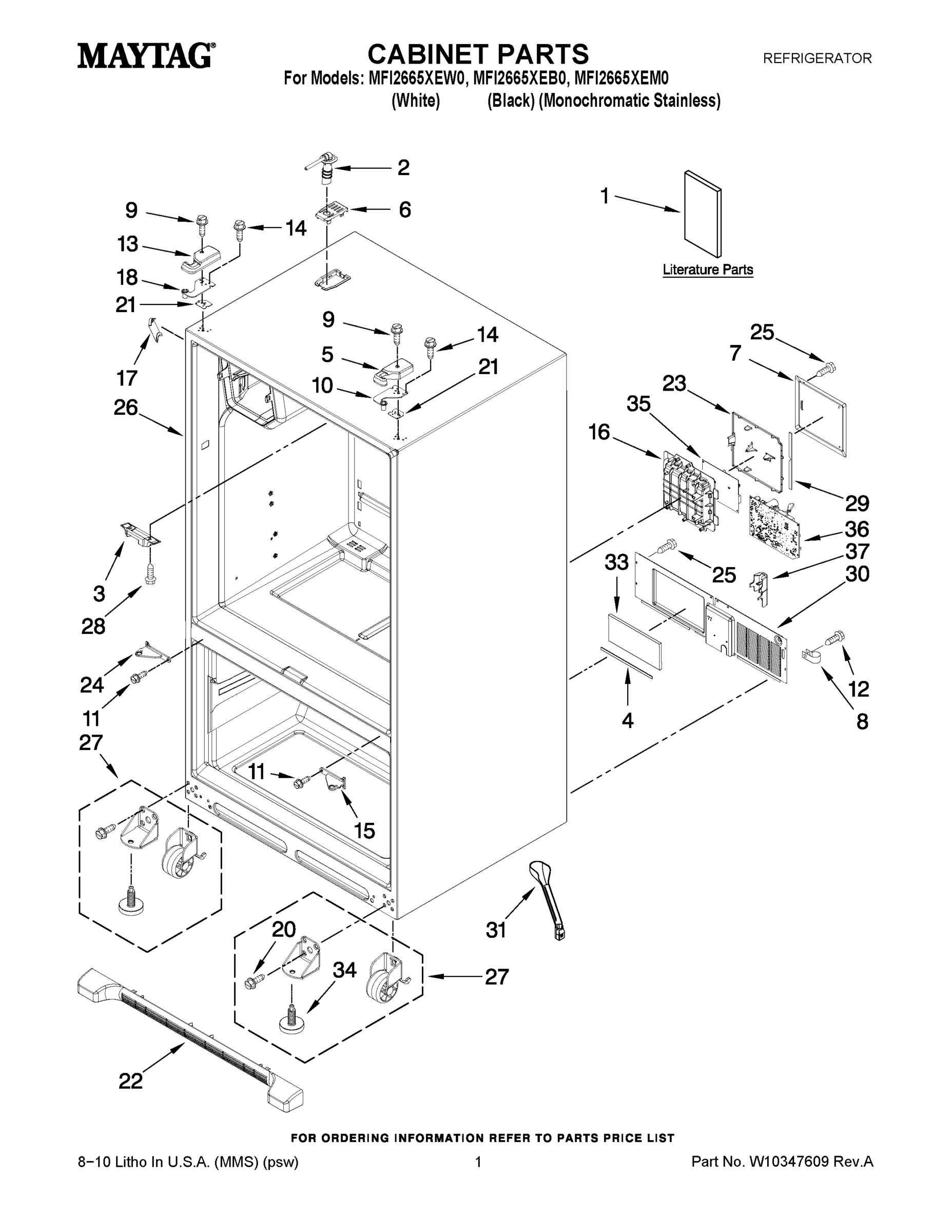 01 - CABINET PARTS