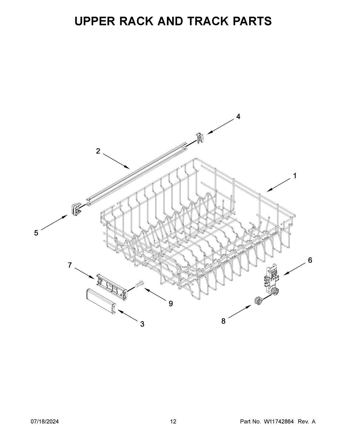 07 - UPPER RACK AND TRACK PARTS