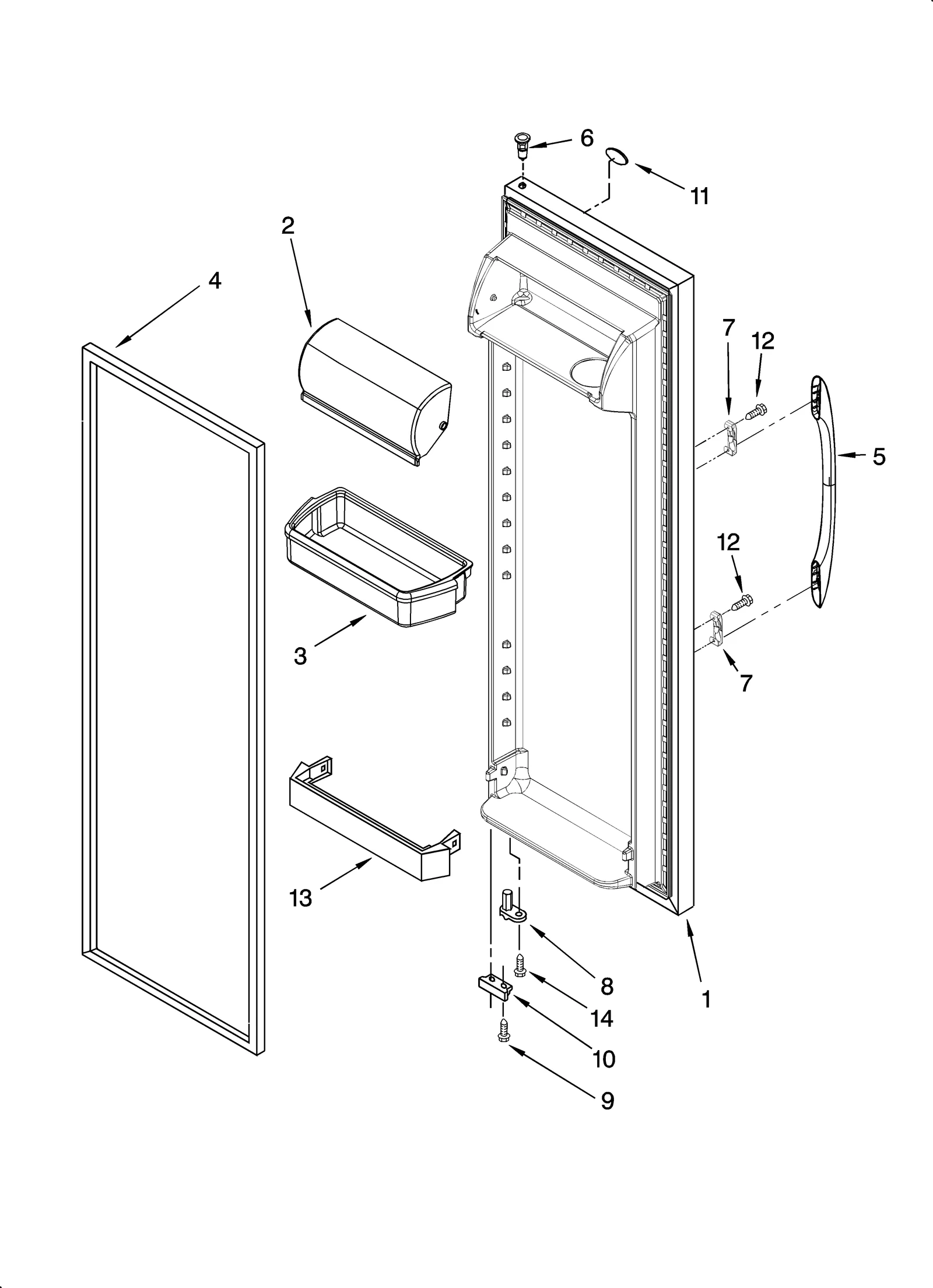 REFRIGERATOR DOOR PARTS