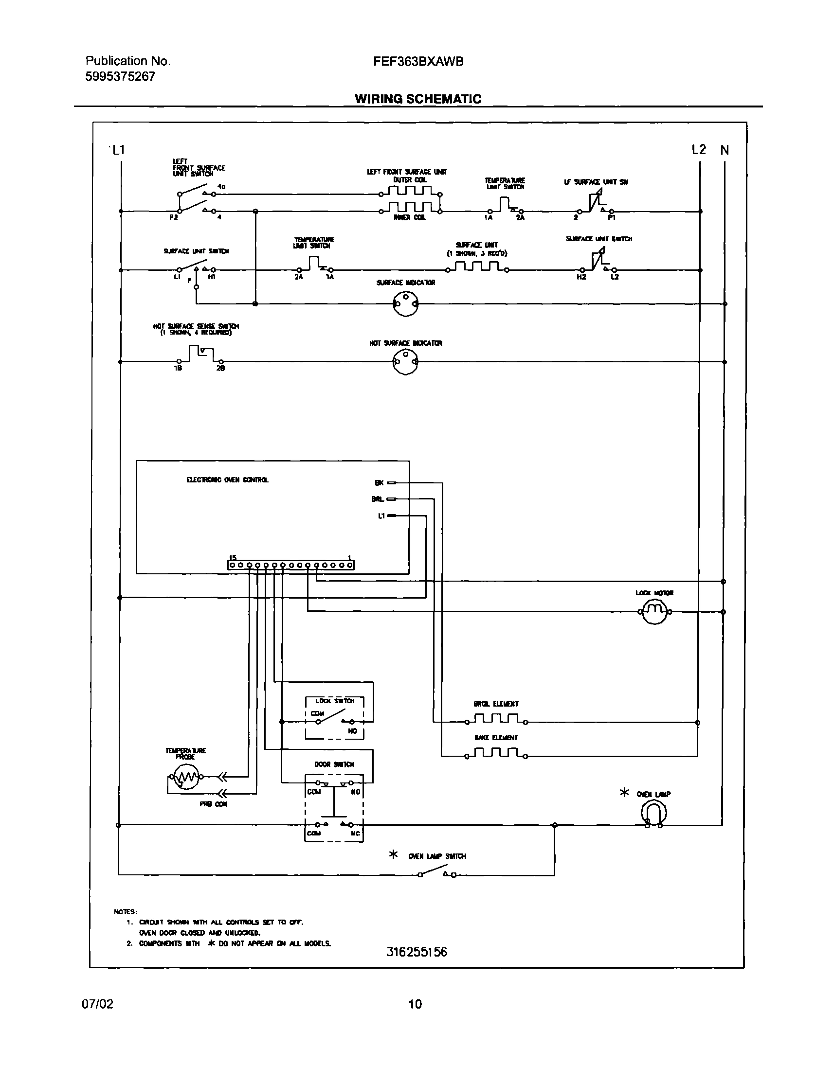 10 - WIRING SCHEMATIC