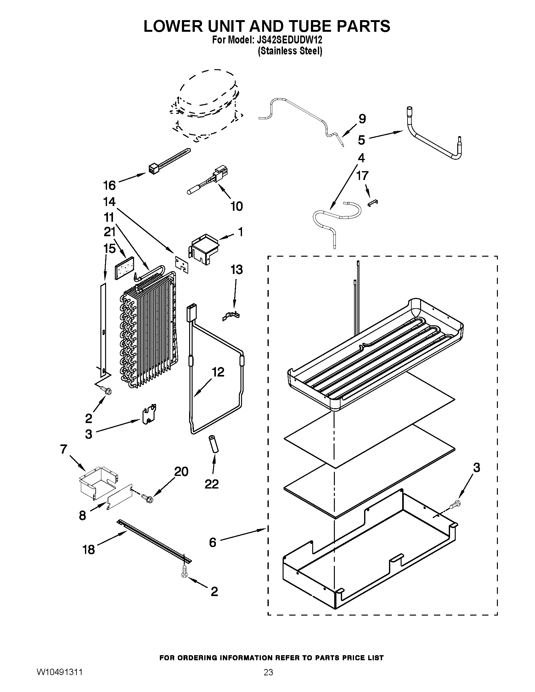 14 - LOWER UNIT AND TUBE PARTS