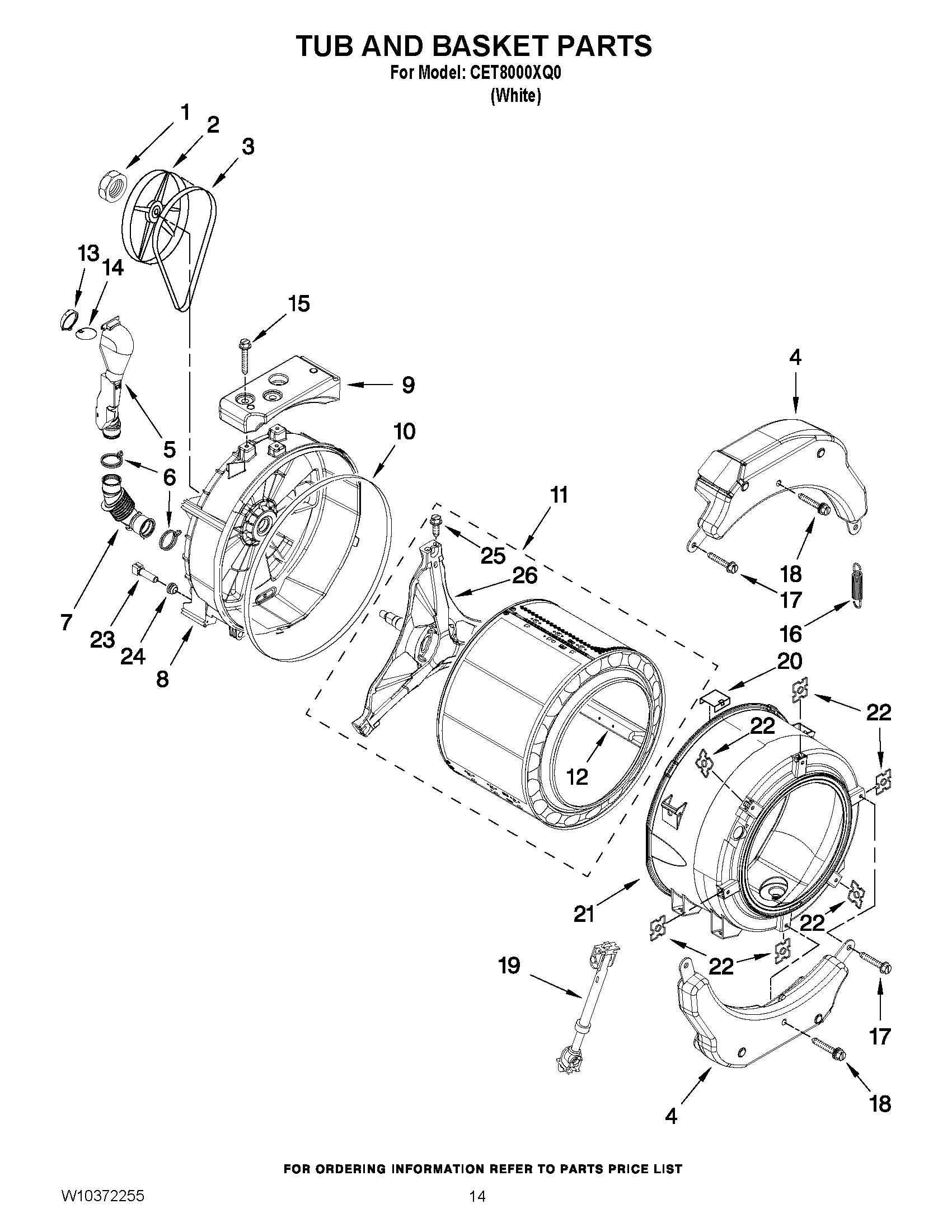 08 - TUB AND BASKET PARTS