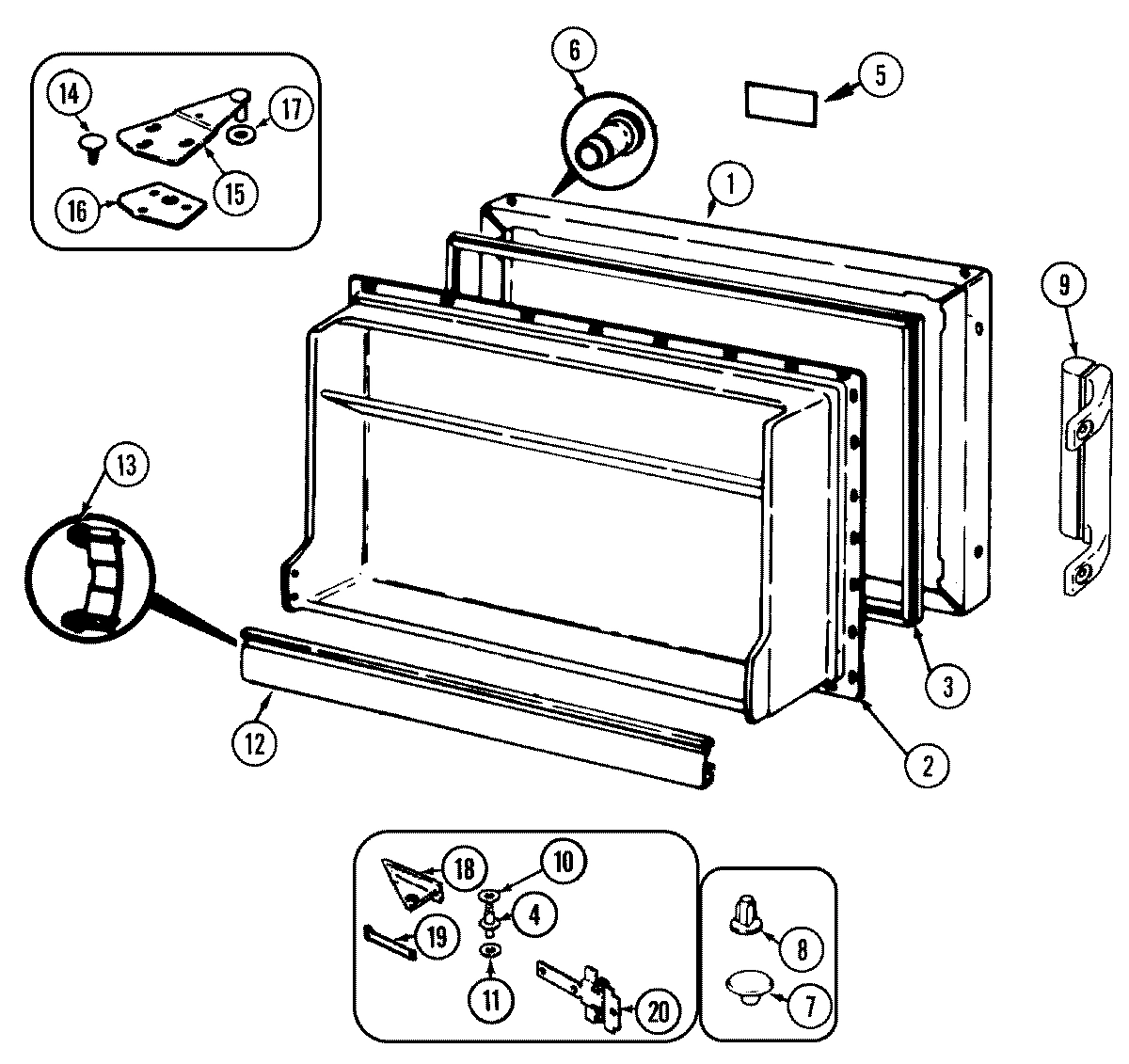 02 - FREEZER DOOR
