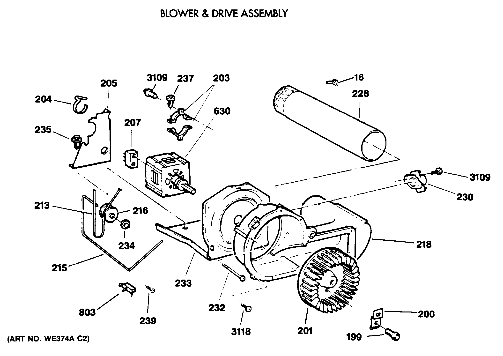BLOWER & DRIVE ASSEMBLY