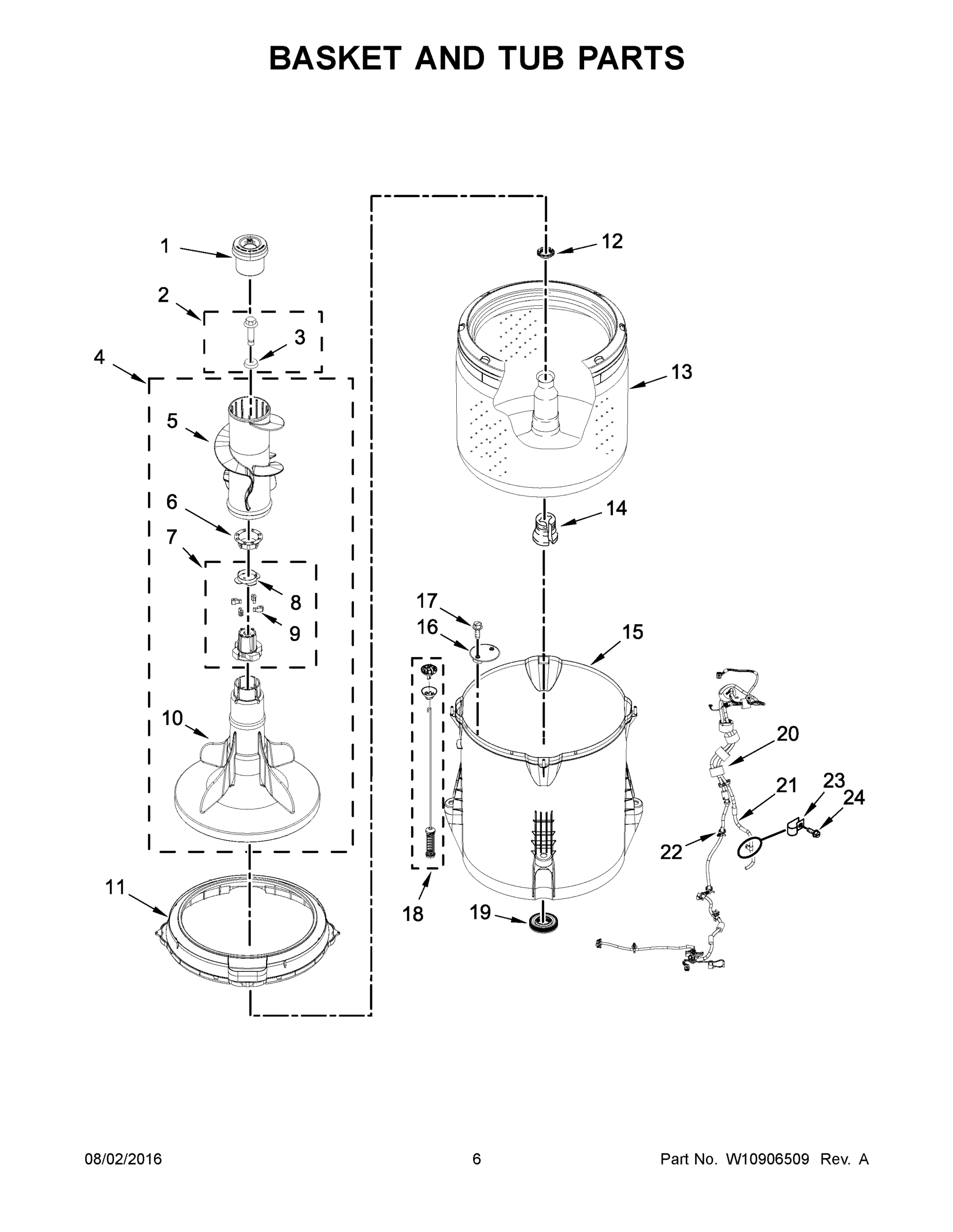 04 - BASKET AND TUB PARTS