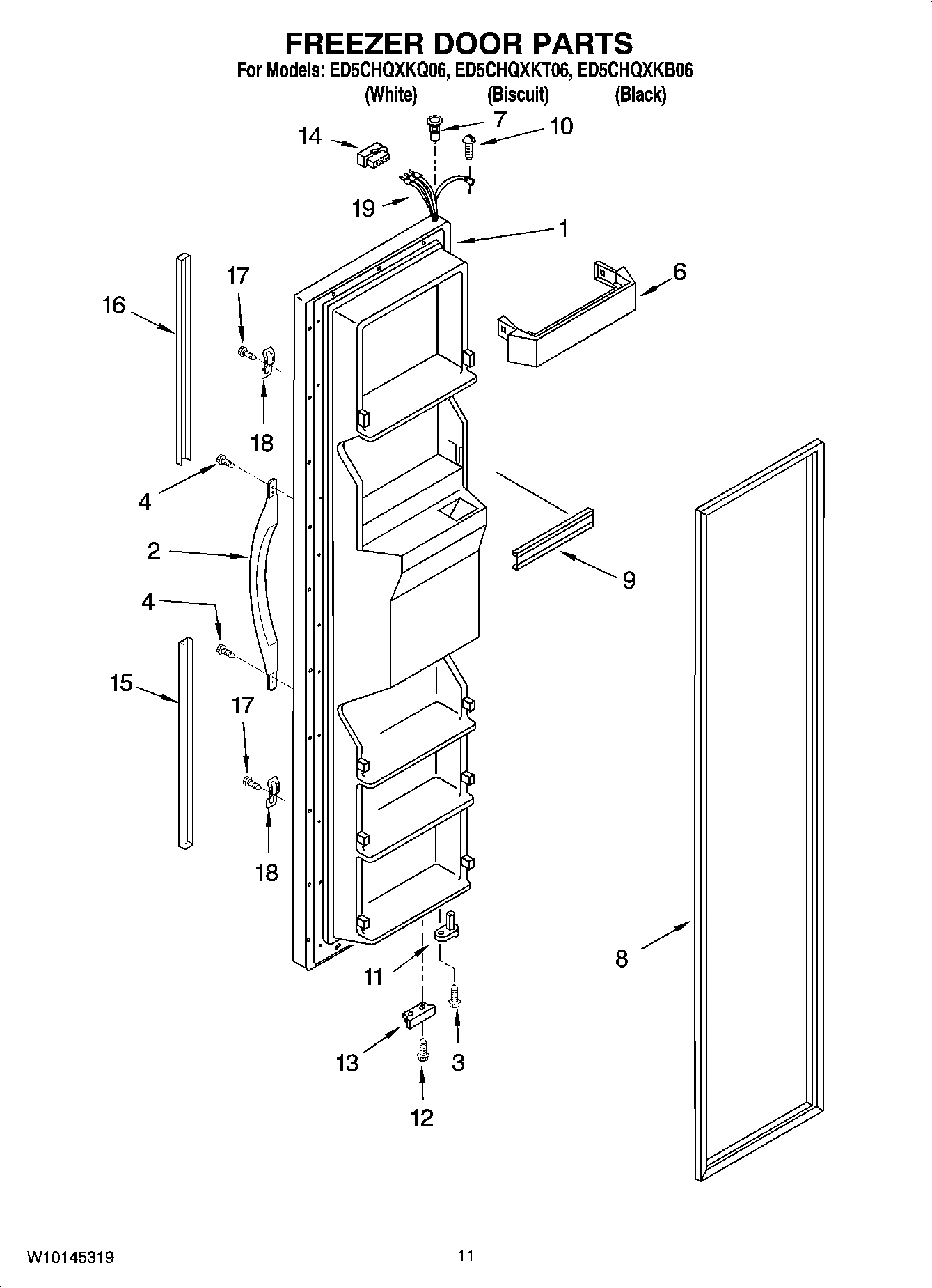 07 - FREEZER DOOR PARTS