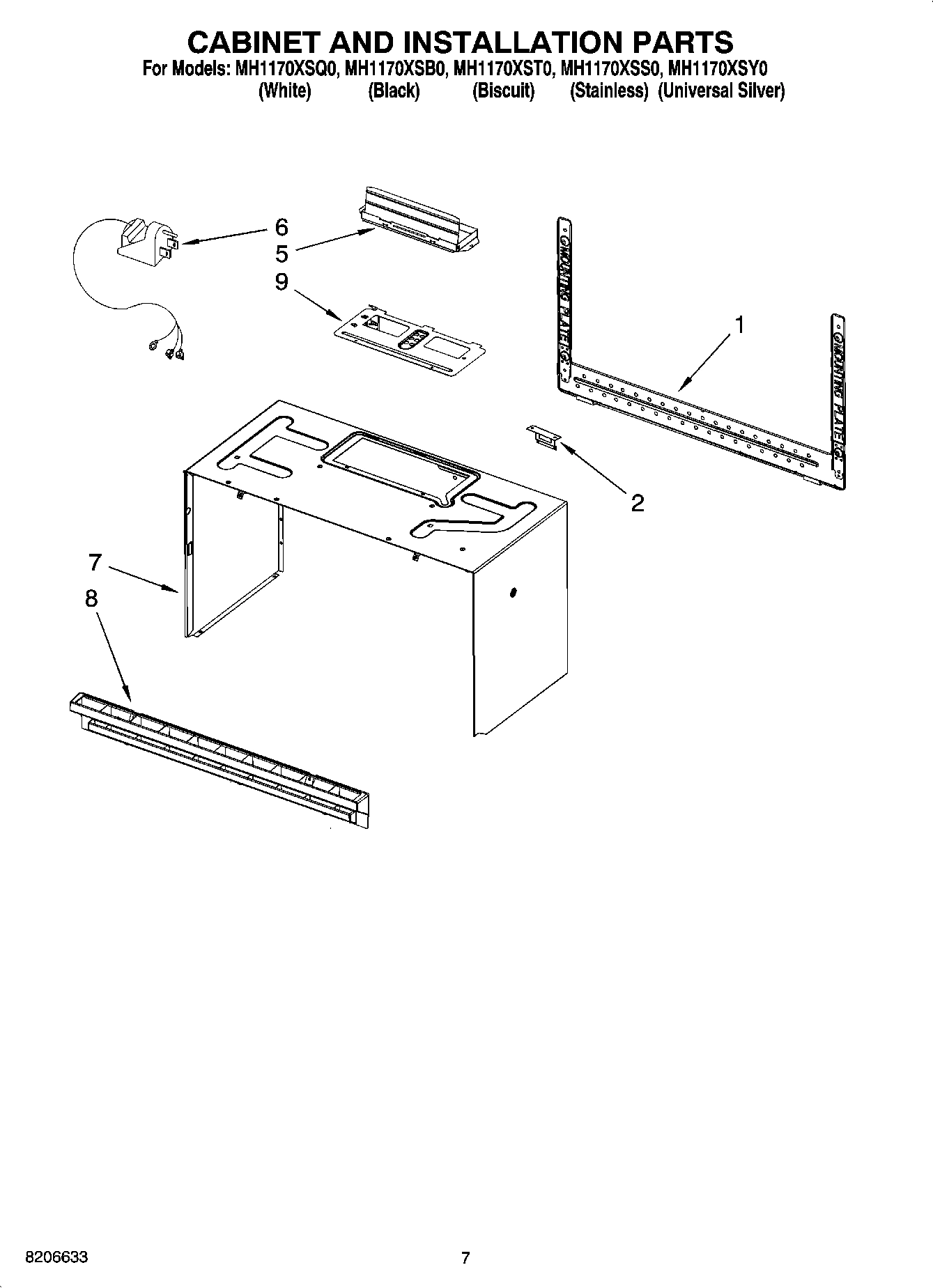 06 - CABINET AND INSTALLATION PARTS