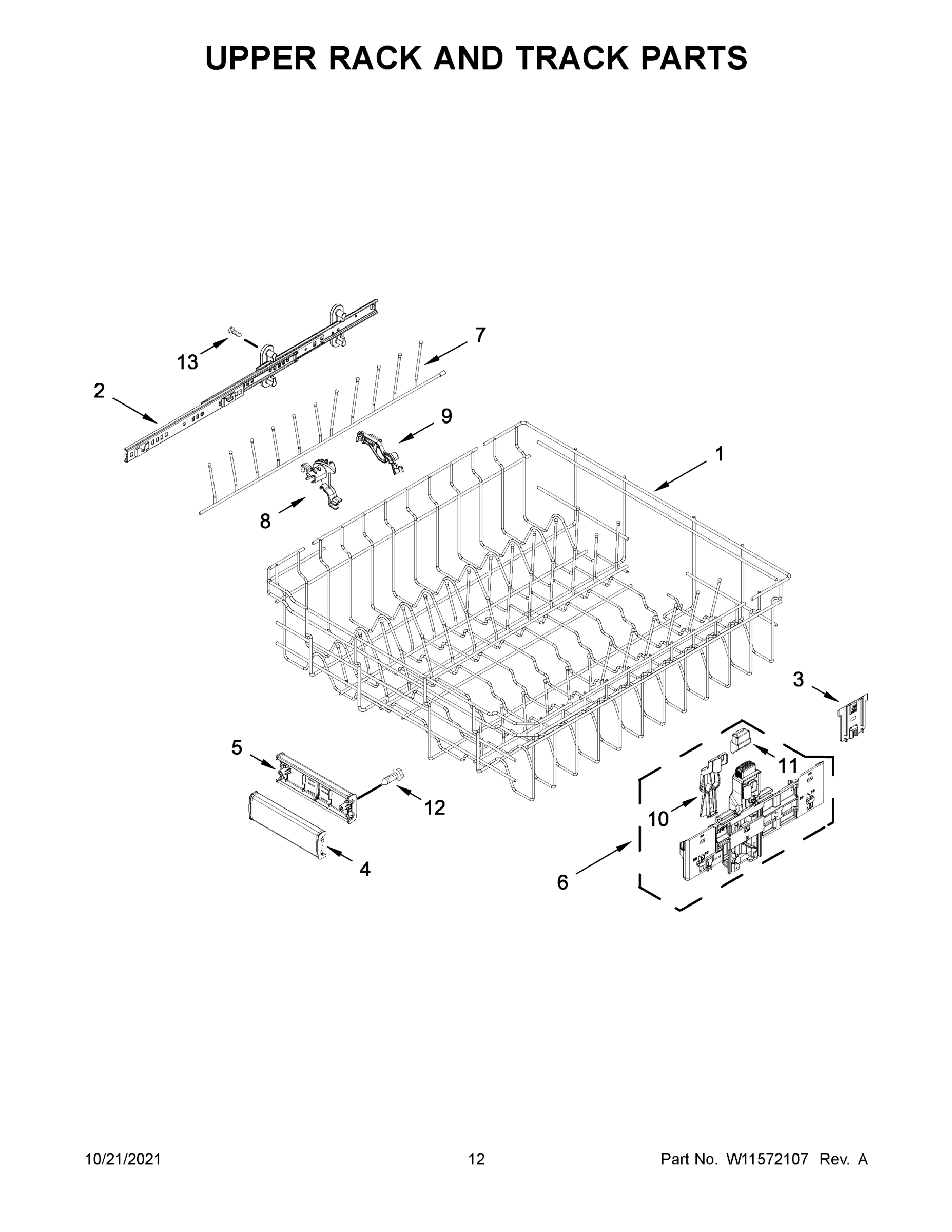 07 - UPPER RACK AND TRACK PARTS