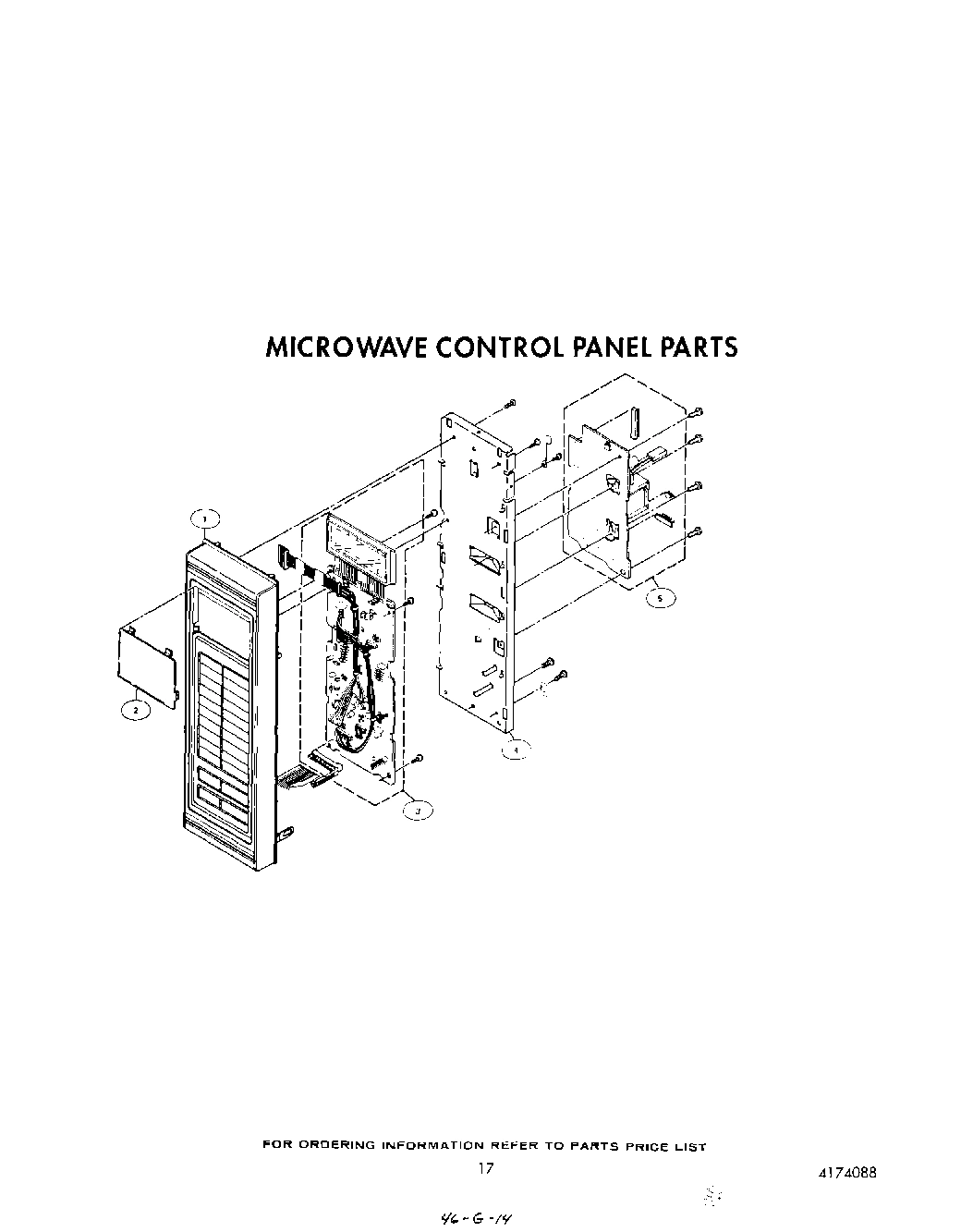 13 - MICROWAVE CONTROL PANEL