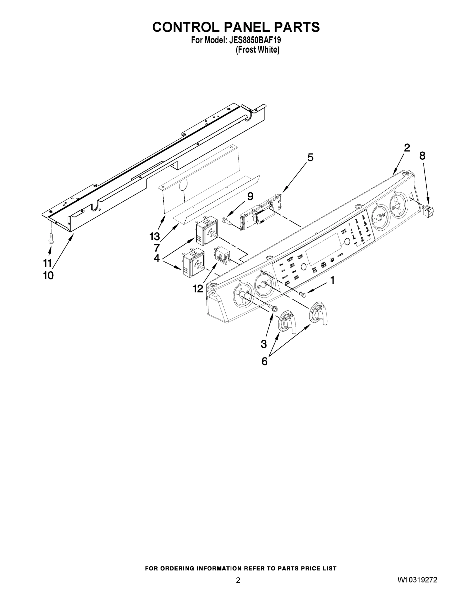 02 - CONTROL PANEL PARTS