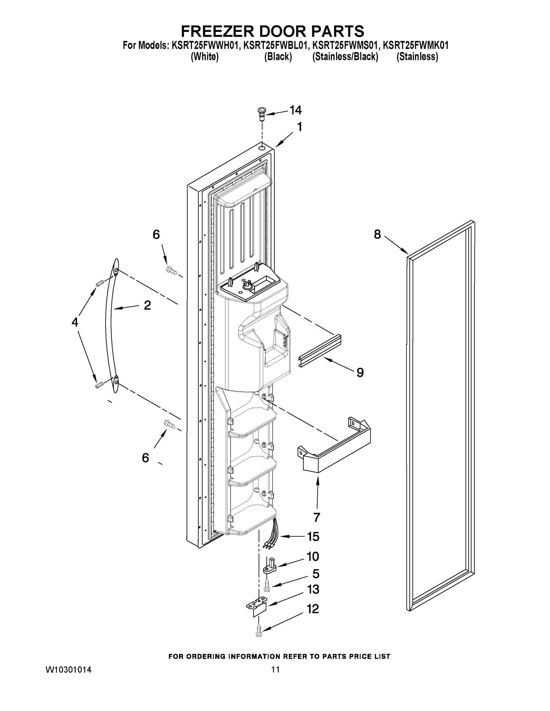 07 - FREEZER DOOR PARTS