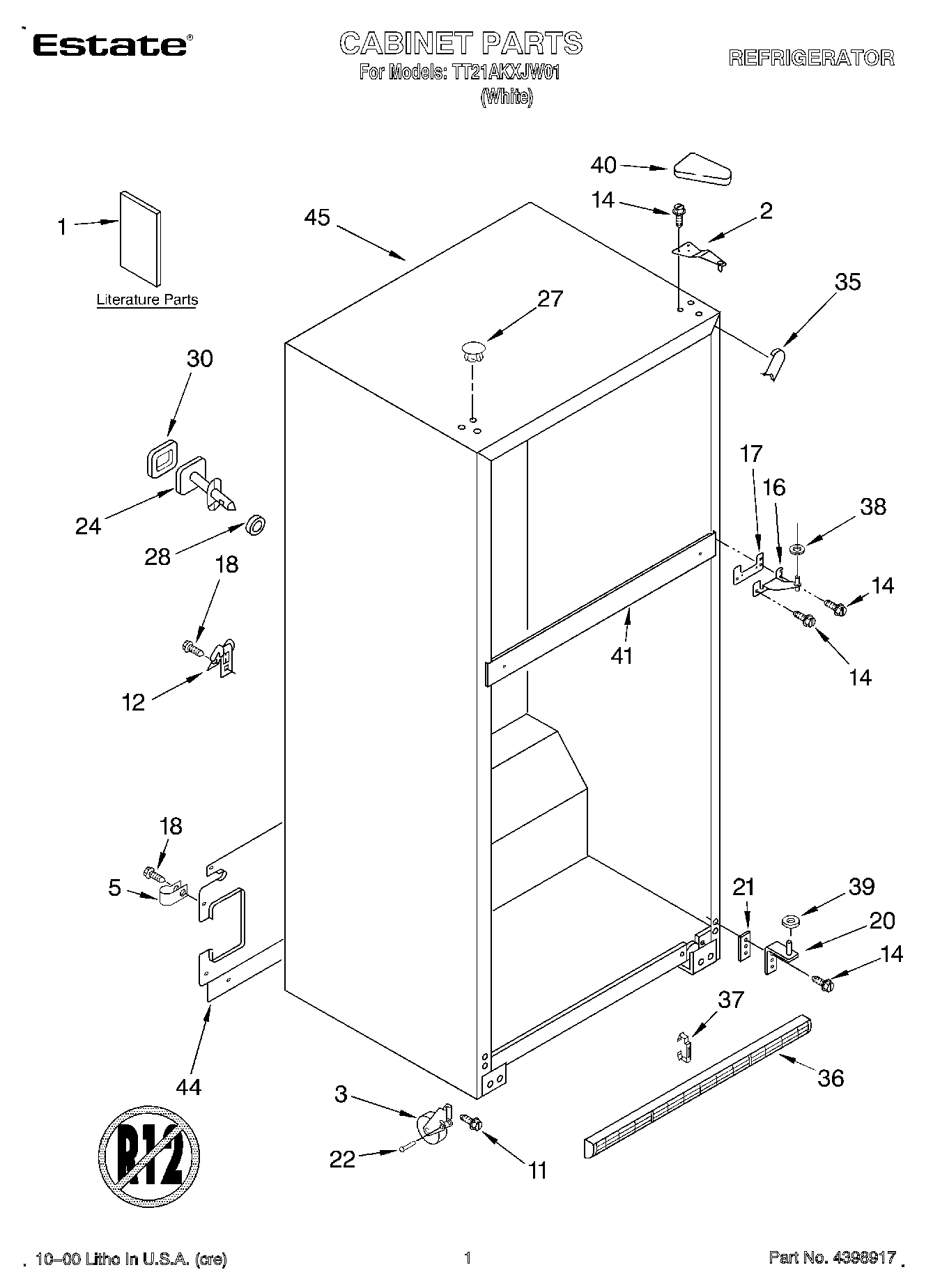 01 - CABINET, LITERATURE