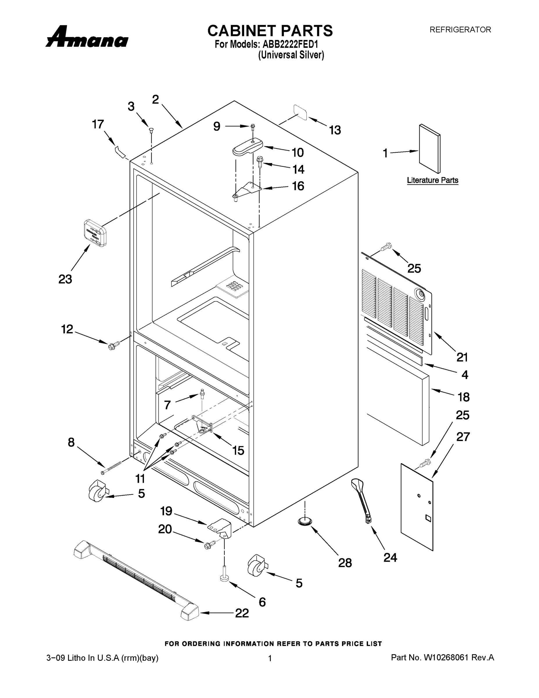 01 - CABINET PARTS