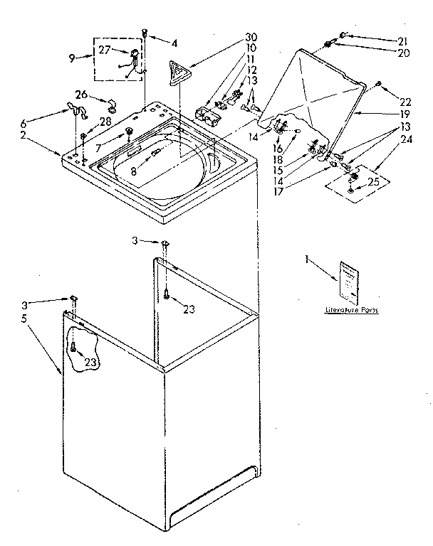 TOP AND CABINET PARTS