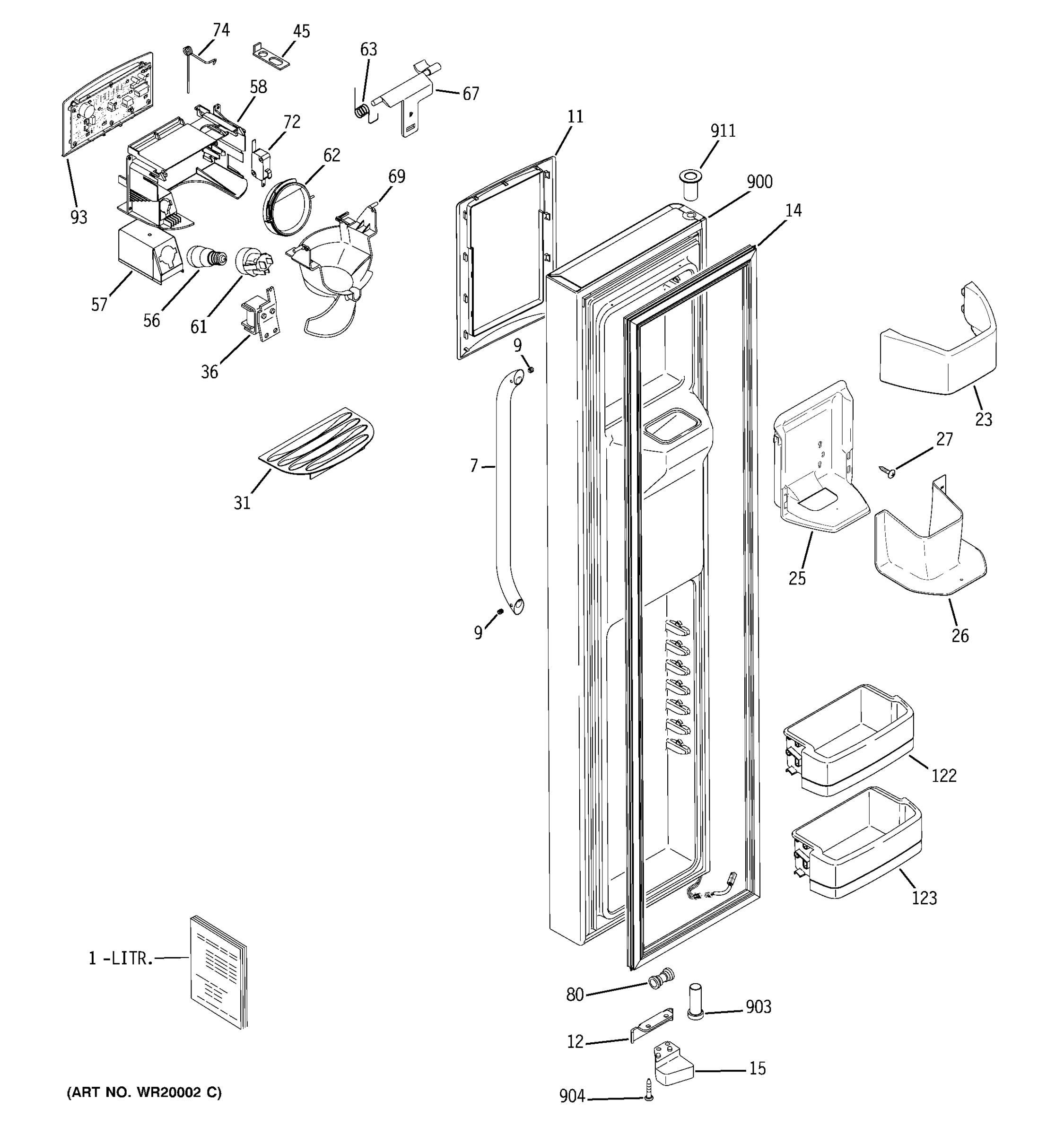 FREEZER DOOR
