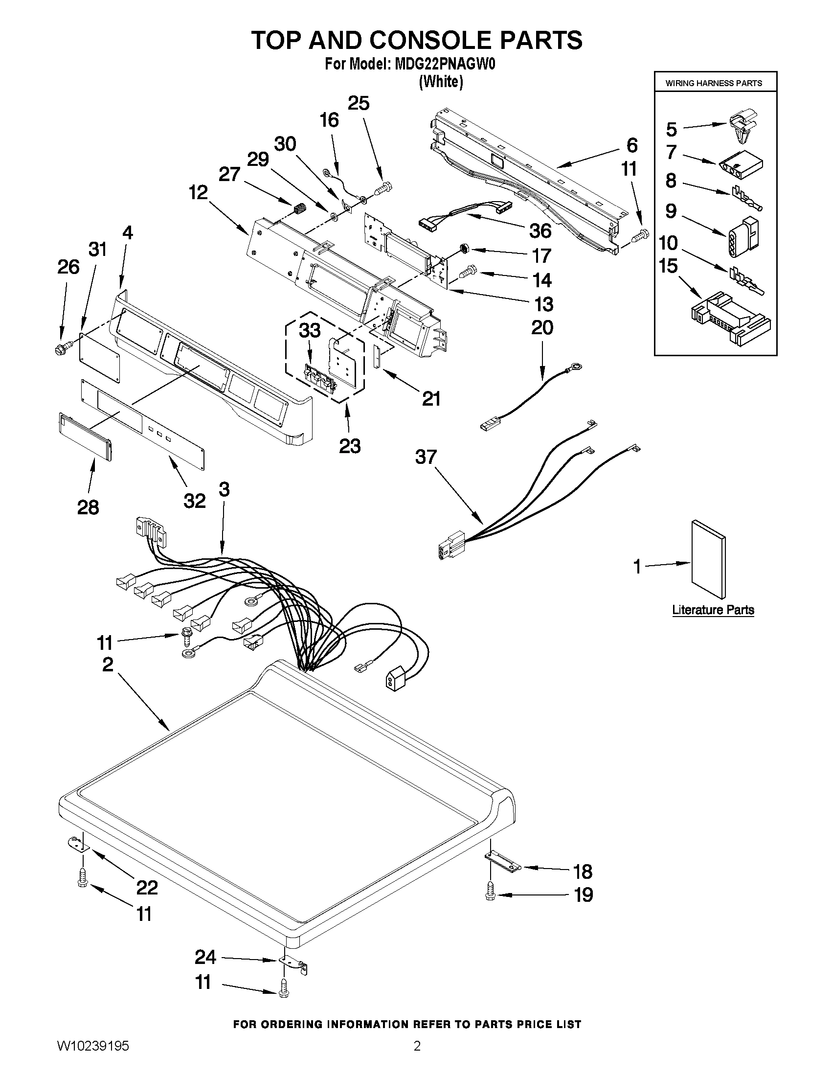 01 - TOP AND CONSOLE PARTS