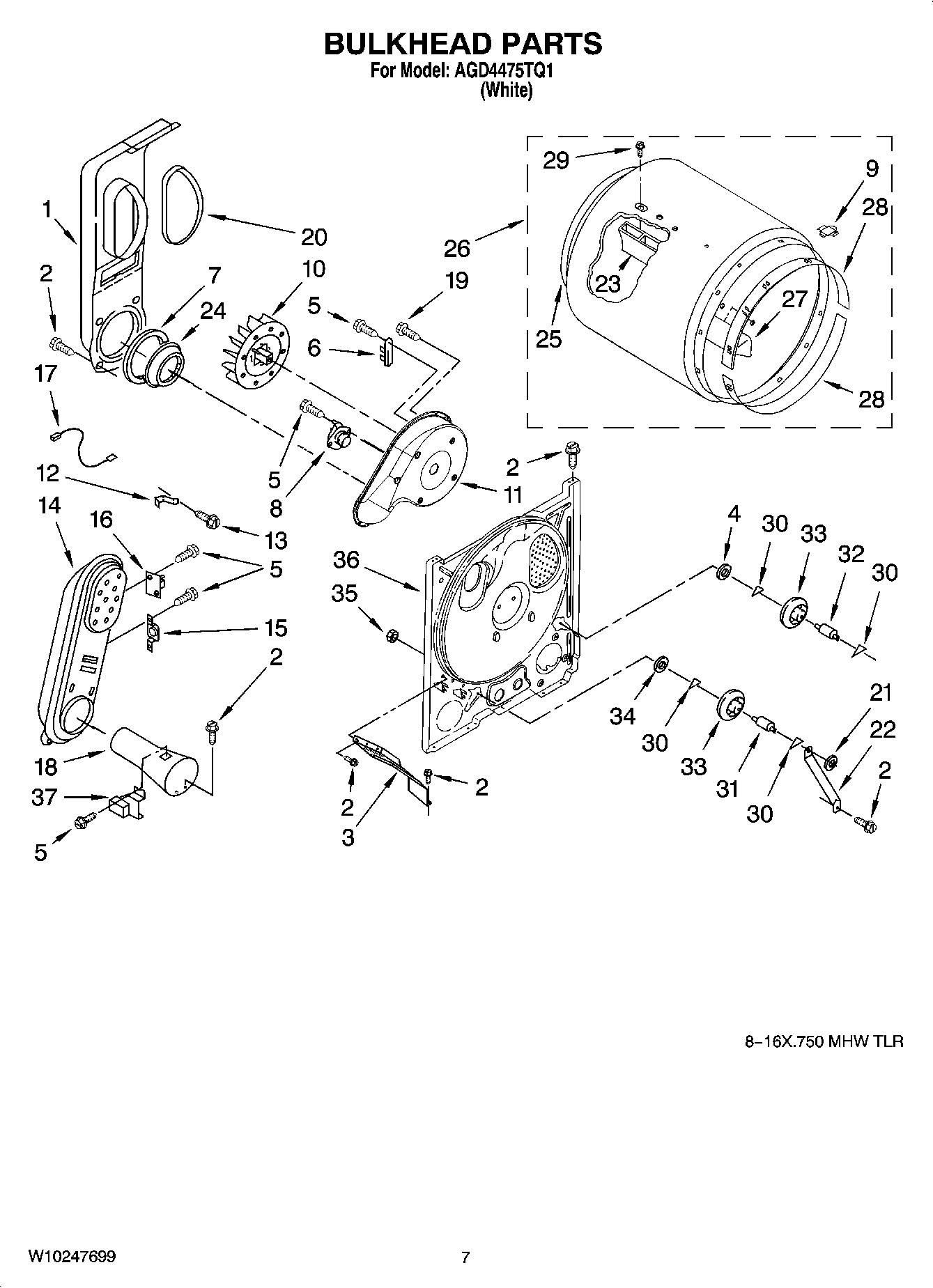 04 - BULKHEAD PARTS, OPTIONAL PARTS (NOT INCLUDED)