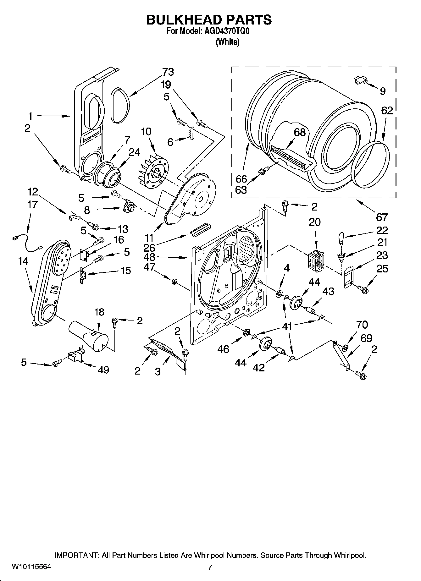 04 - BULKHEAD PARTS, OPTIONAL PARTS (NOT INCLUDED)