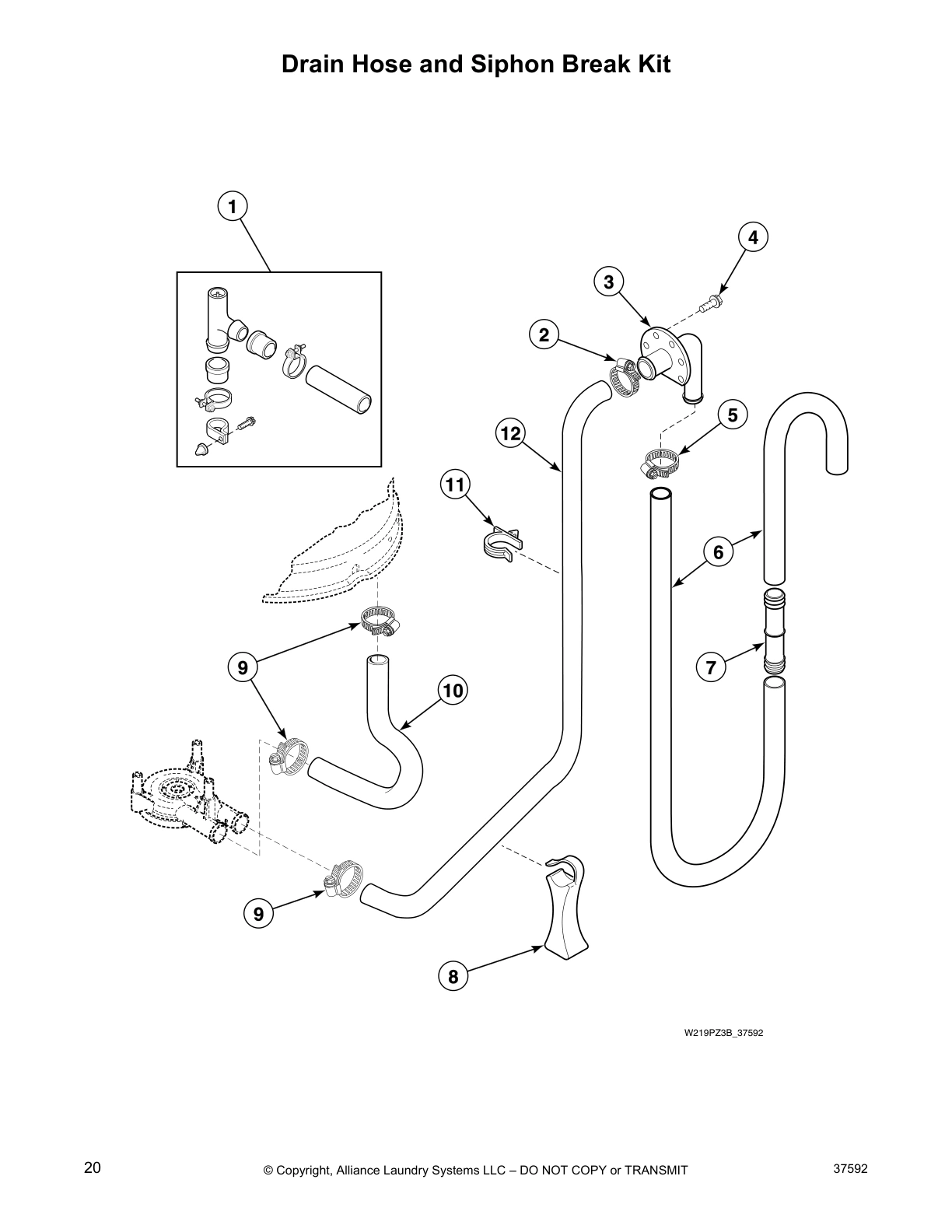 Drain Hose and Siphon Break Kit