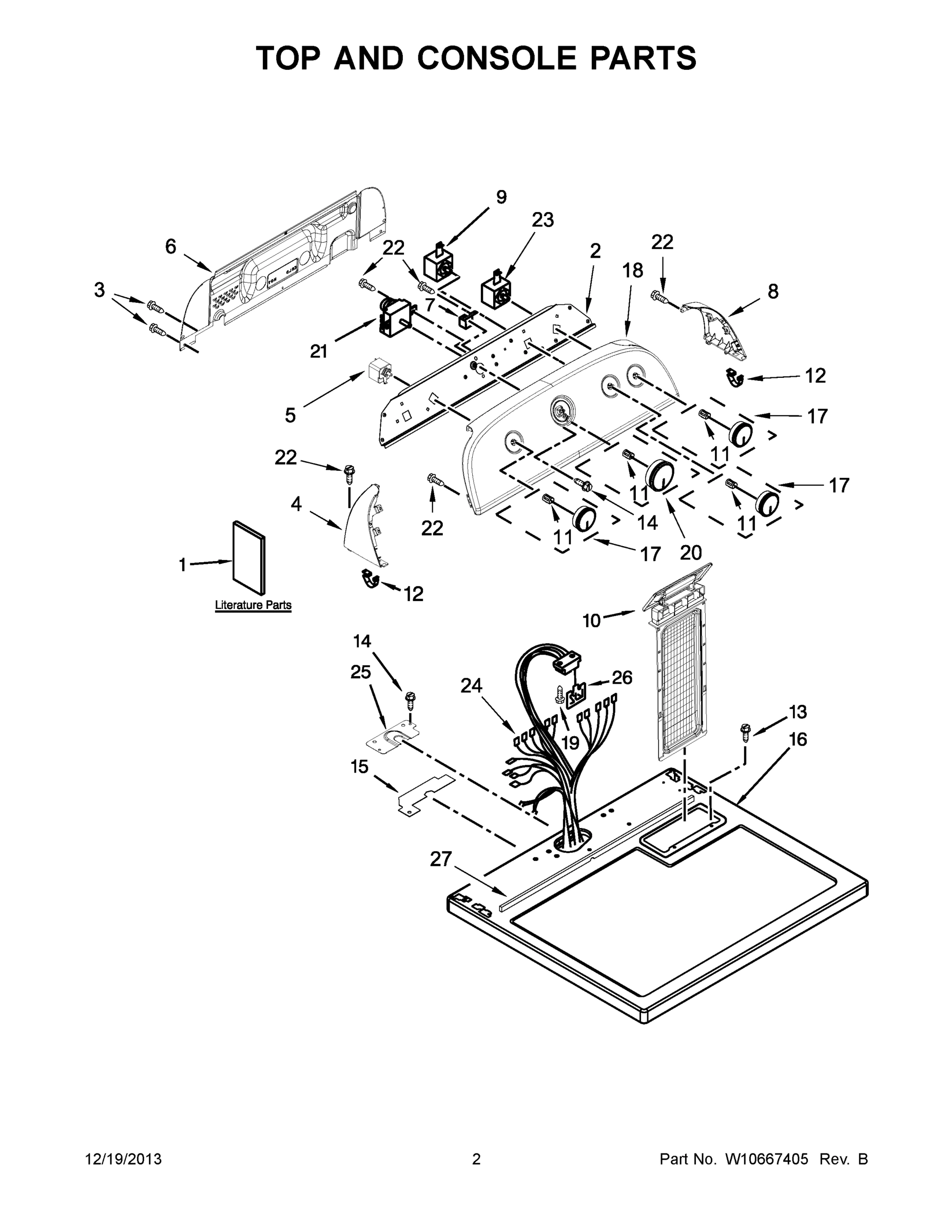 02 - TOP AND CONSOLE PARTS