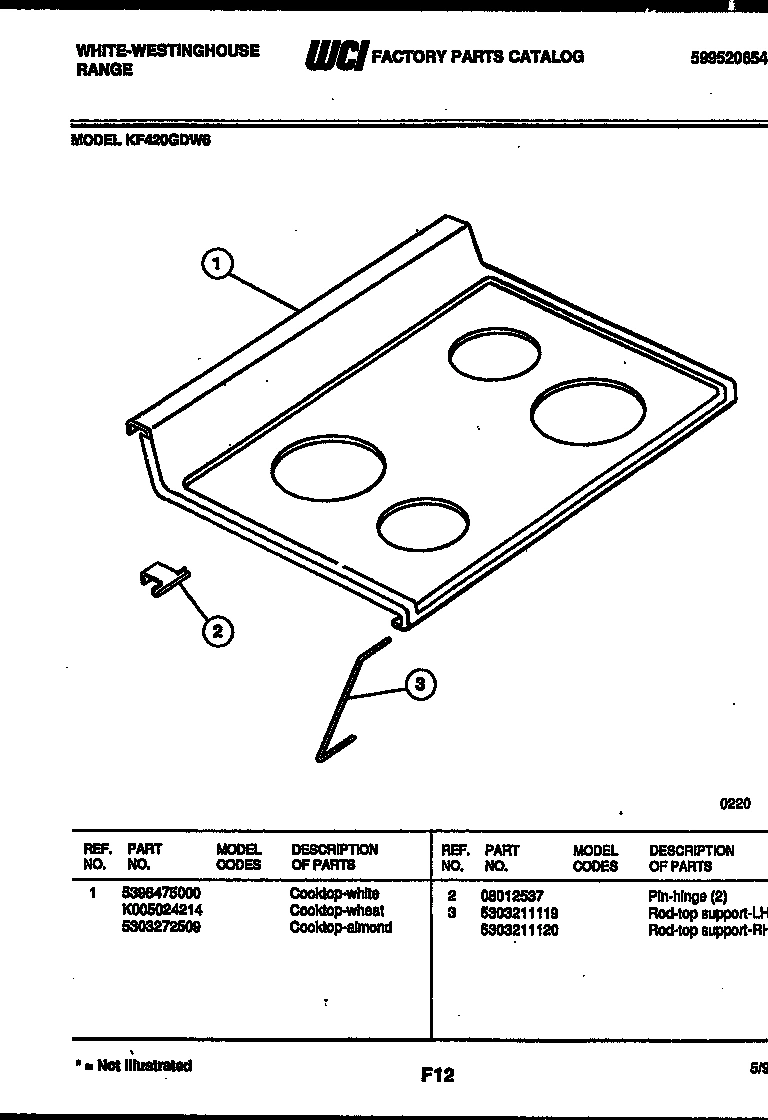 03 - COOKTOP PARTS