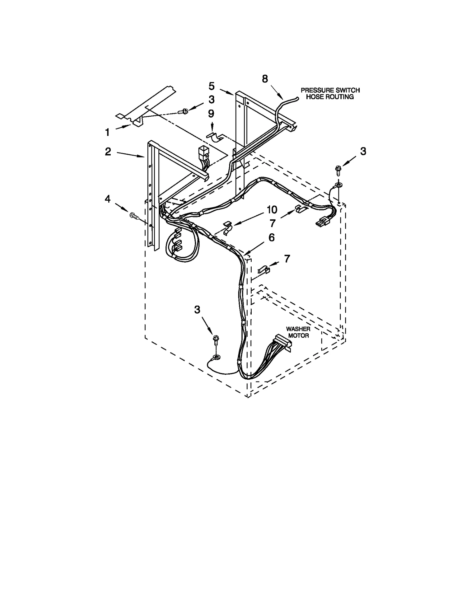 DRYER SUPPORT AND WASHER PARTS