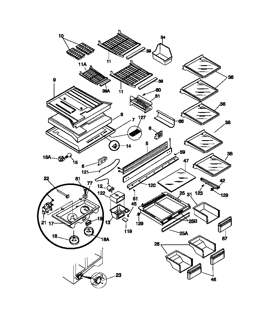 04 - SHELVES, CONTROLS
