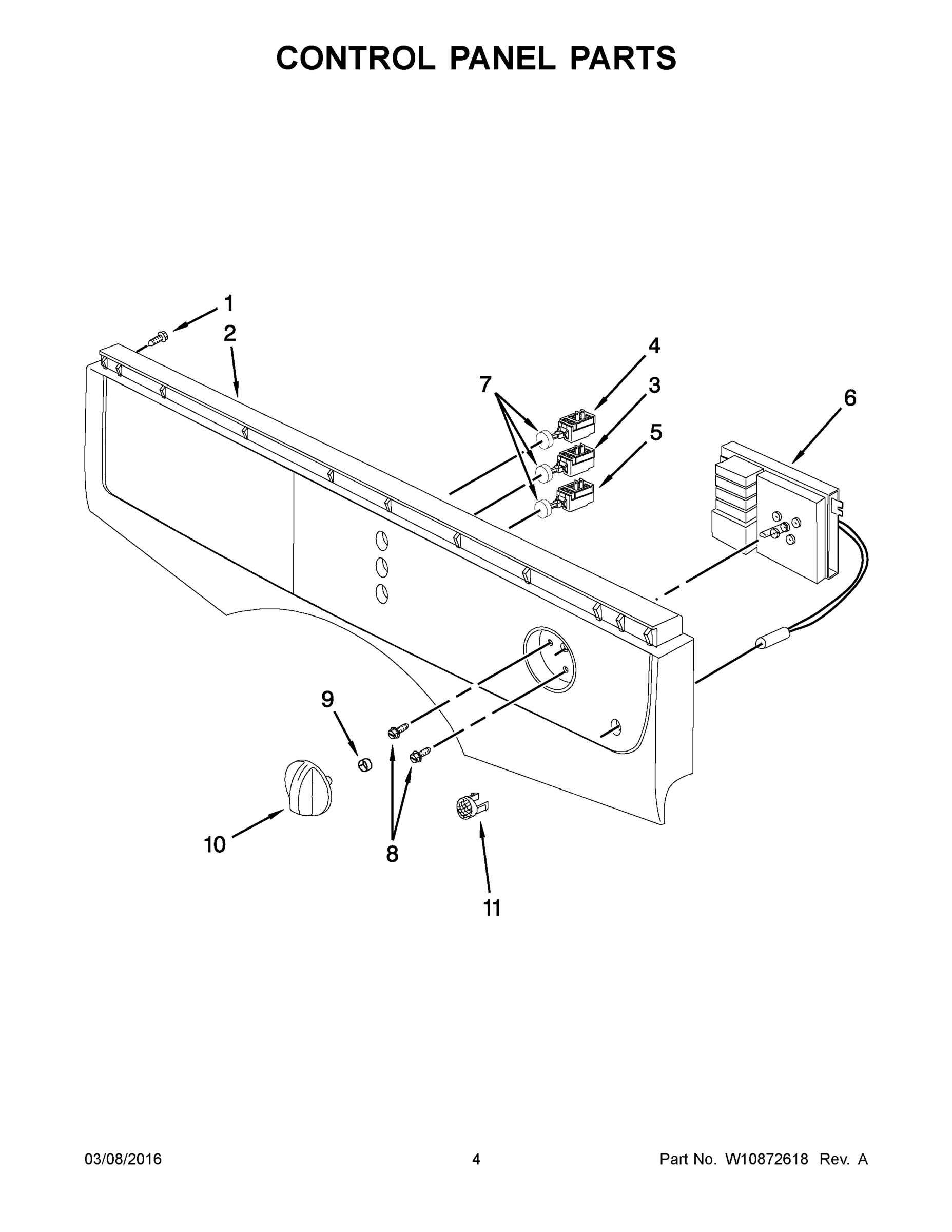 03 - CONTROL PANEL PARTS