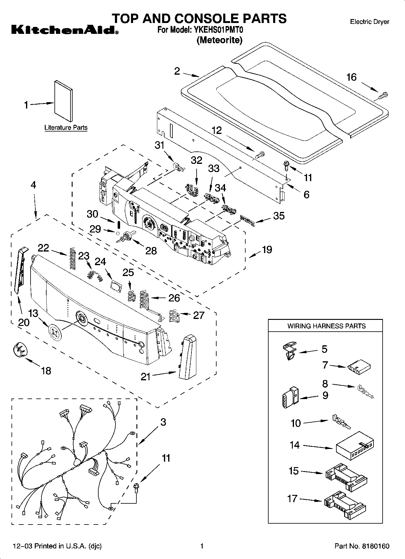 01 - TOP AND CONSOLE PARTS