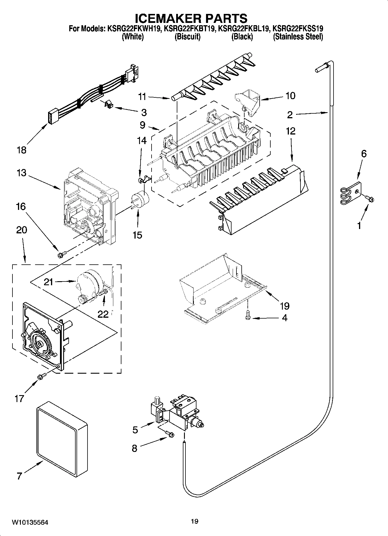 11 - ICEMAKER PARTS