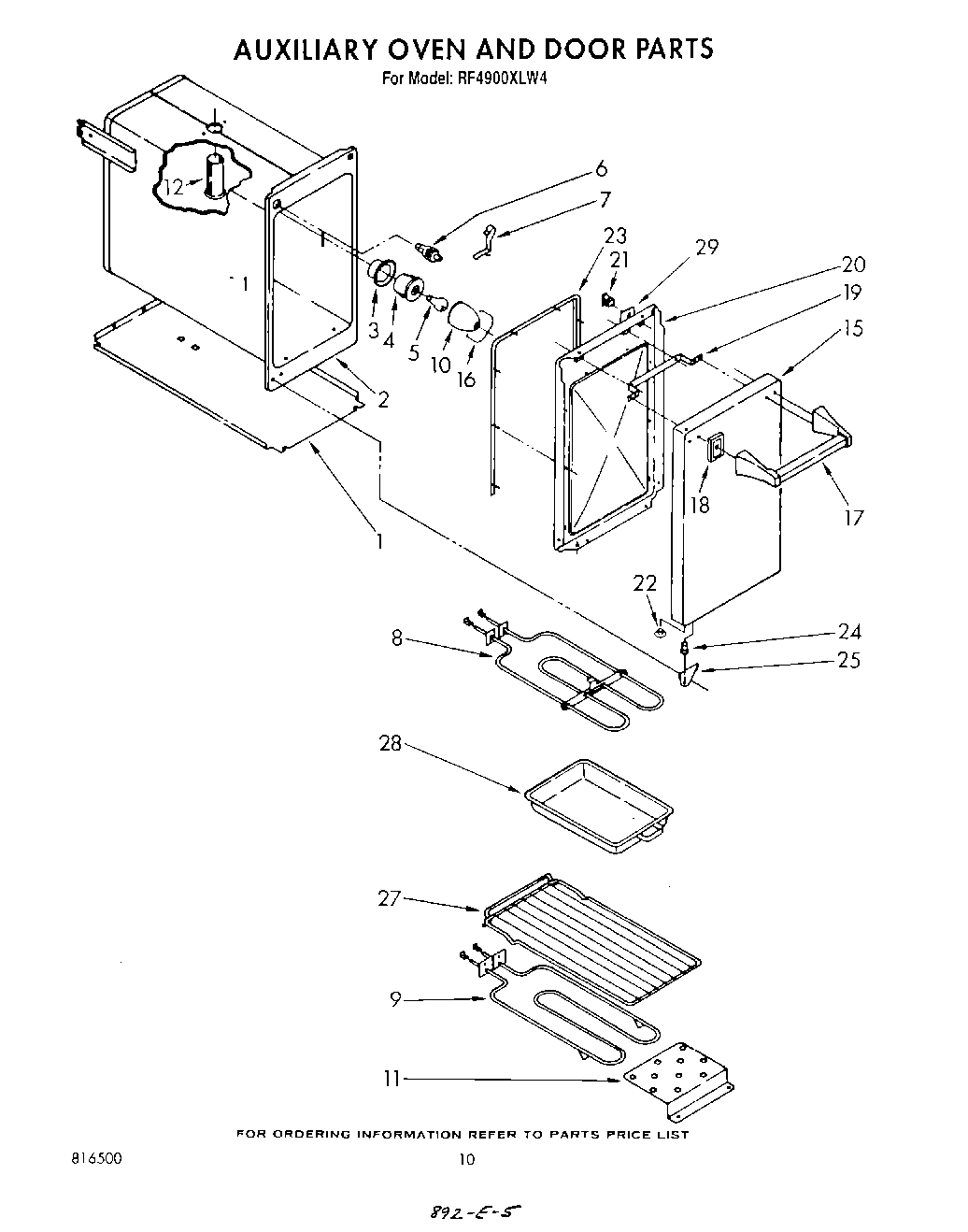 06 - AUXILIARY OVEN AND DOOR , LITERATURE