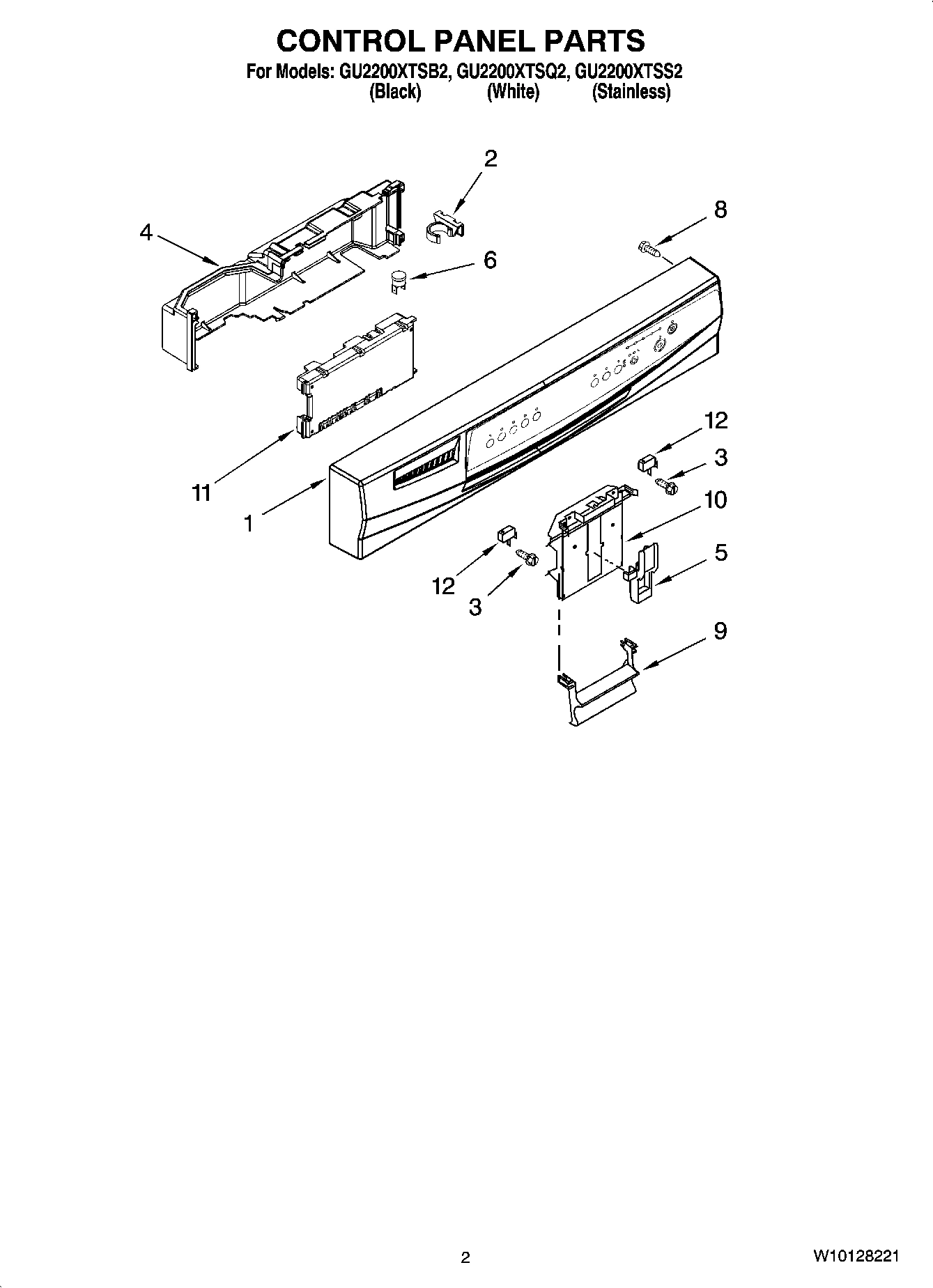 02 - CONTROL PANEL PARTS