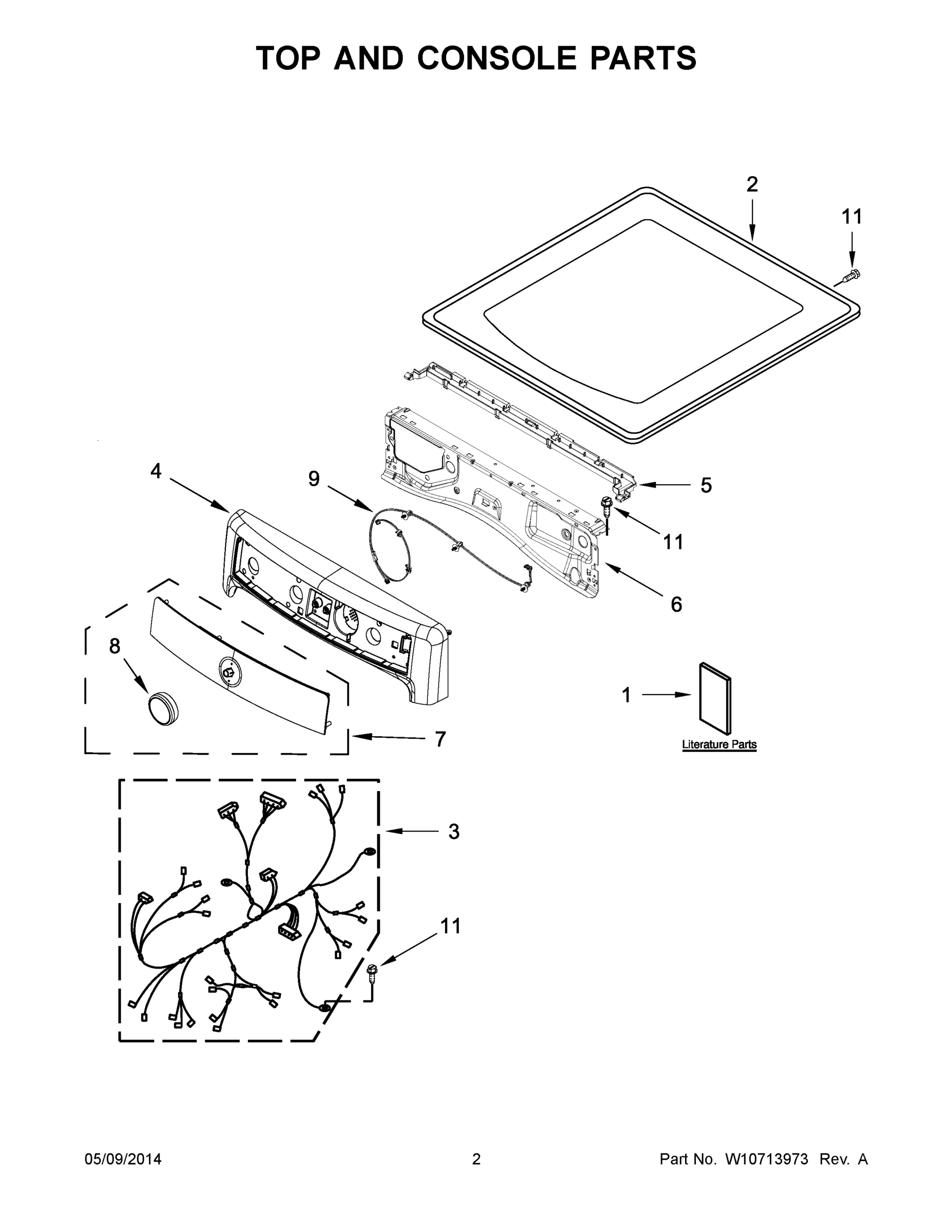 02 - TOP AND CONSOLE PARTS