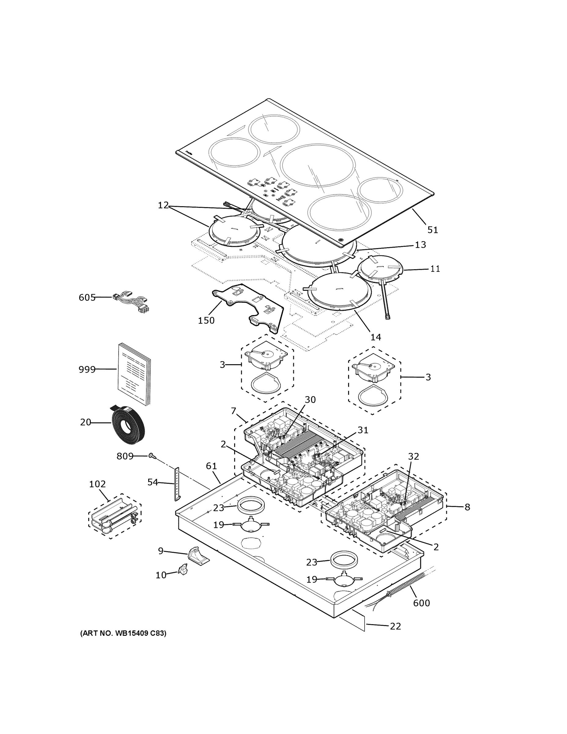 CONTROL PANEL & COOKTOP