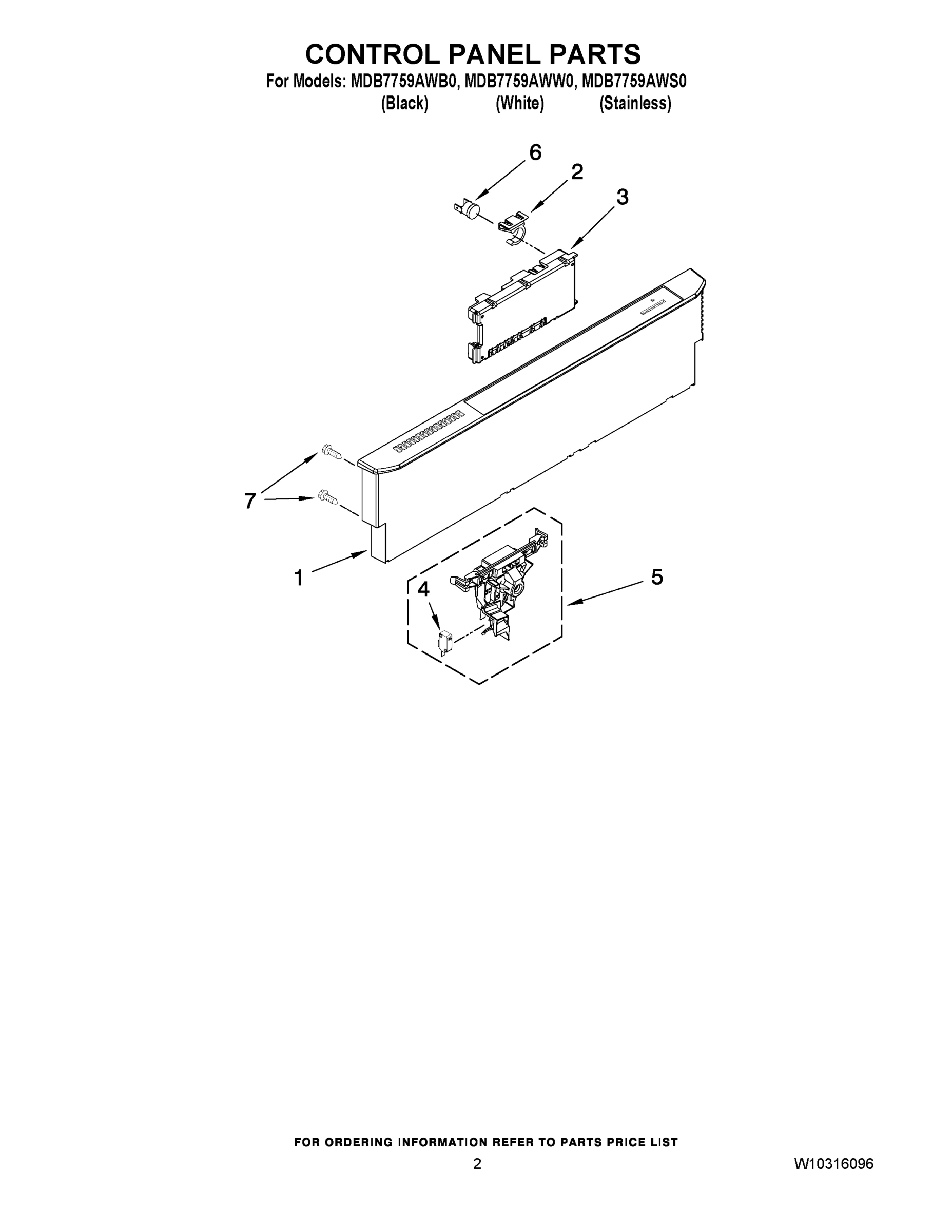 02 - CONTROL PANEL PARTS