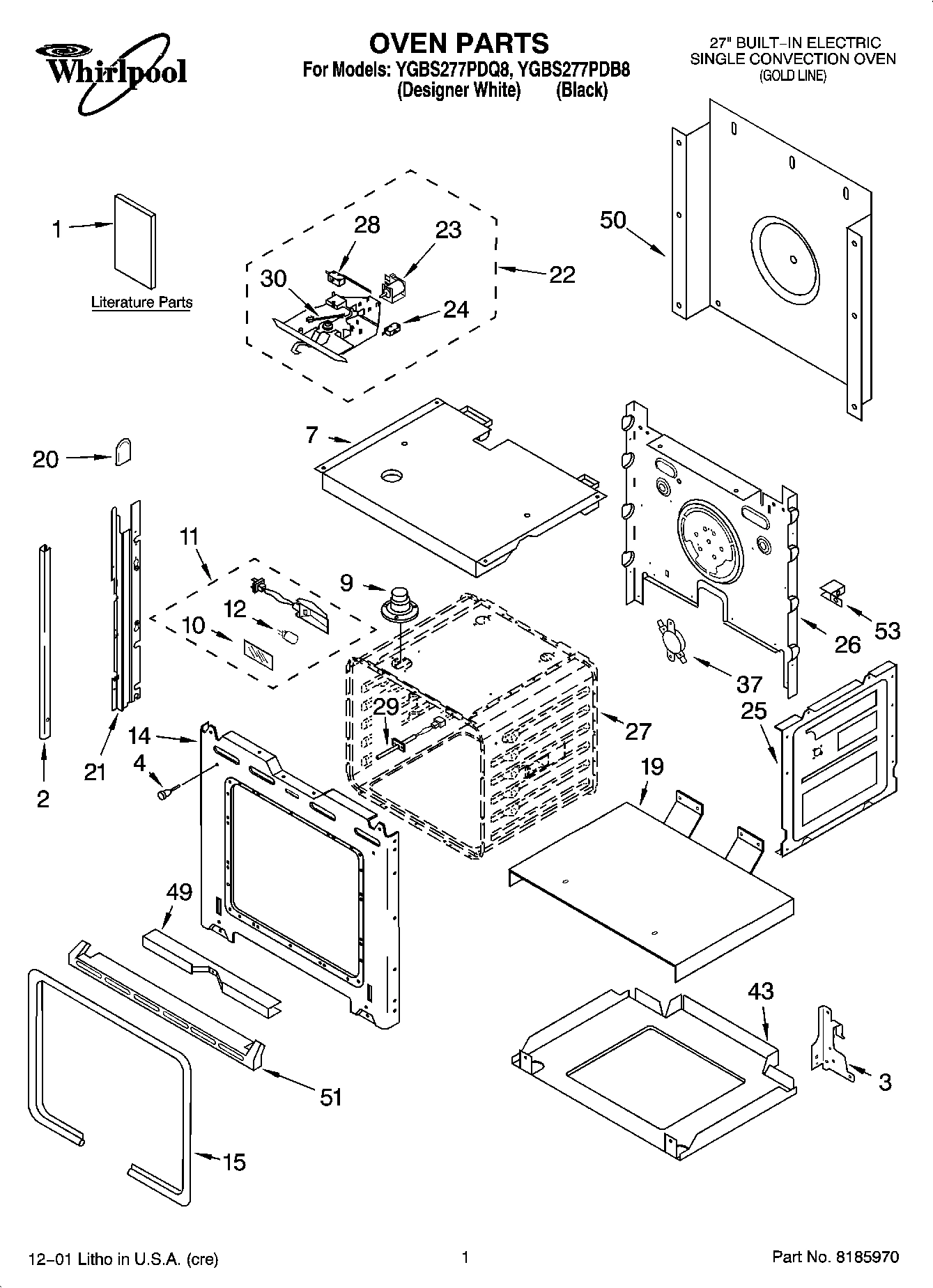 01 - OVEN PARTS