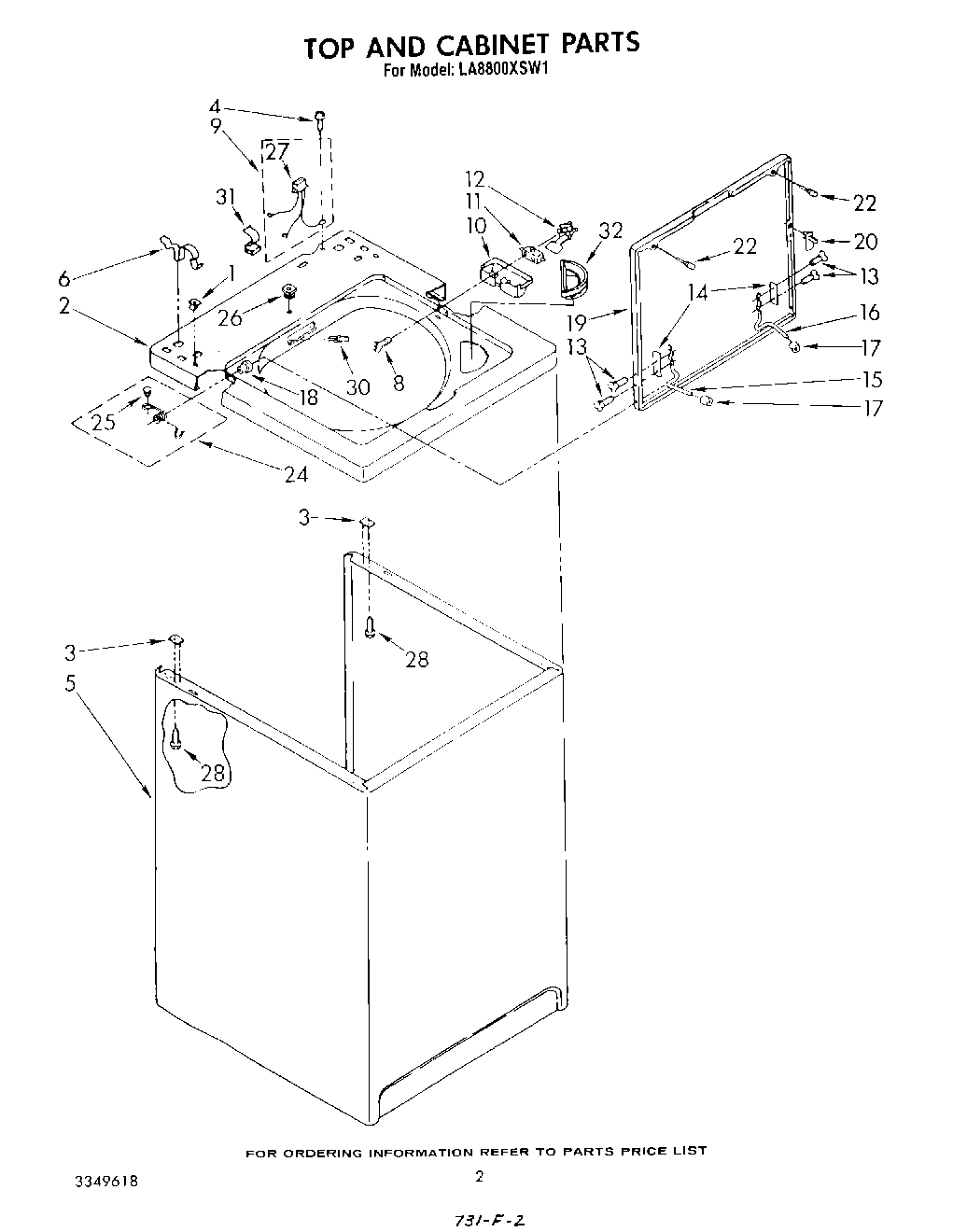 02 - TOP AND CABINET , LITERATURE AND OPTIONAL