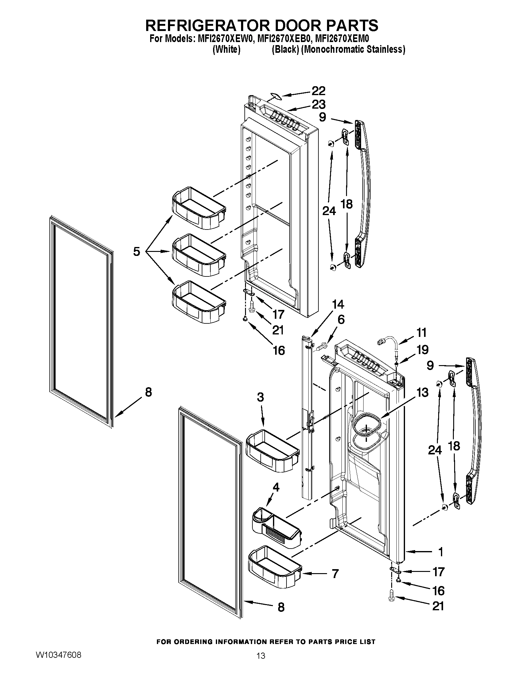 07 - REFRIGERATOR DOOR PARTS