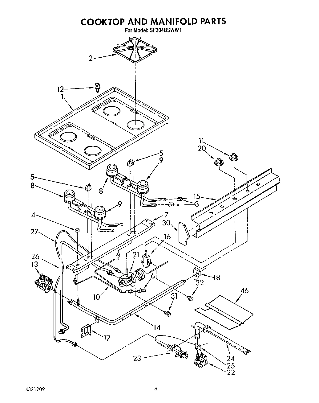 05 - COOKTOP AND MANIFOLD, LIT/OPTIONAL