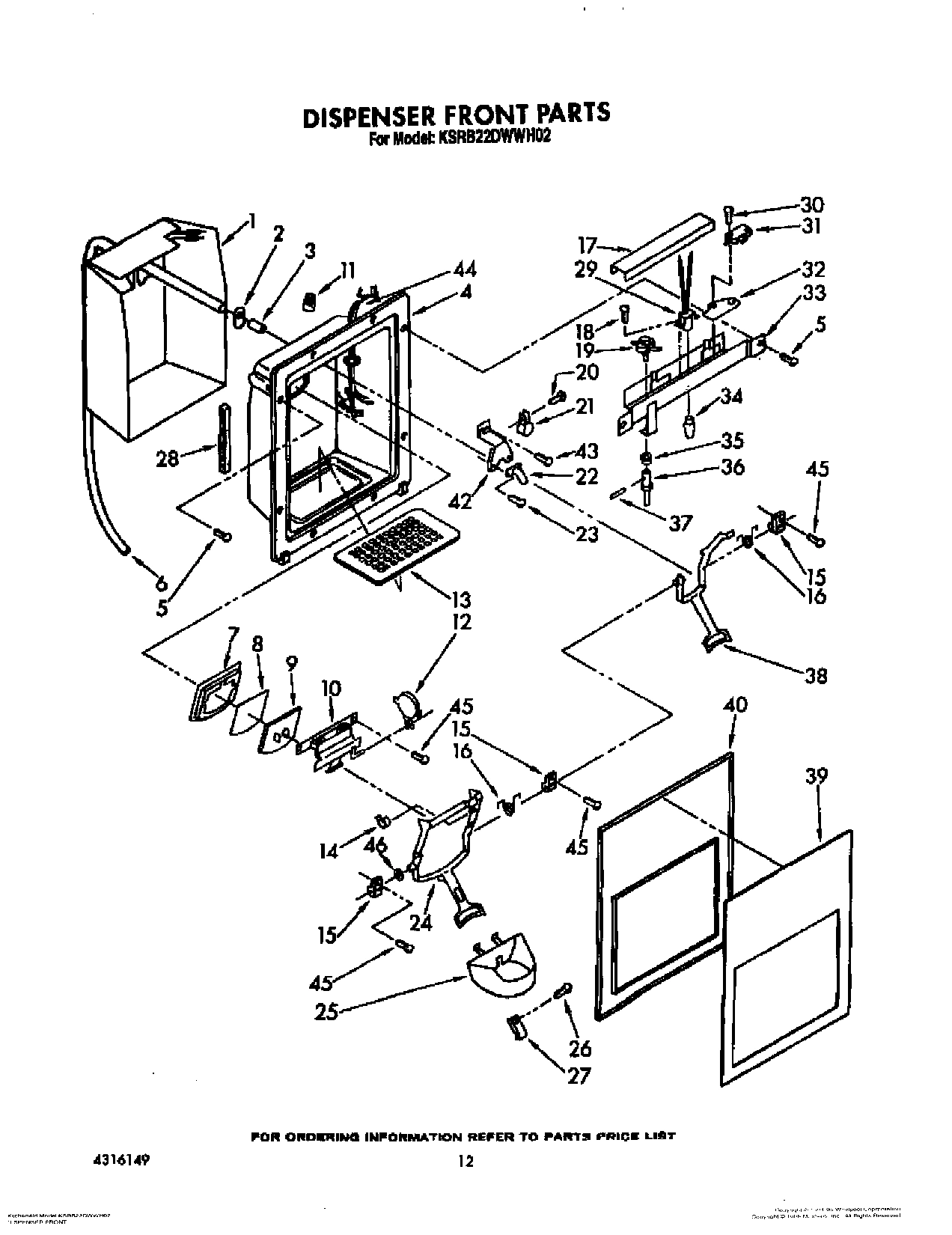 09 - DISPENSER FRONT