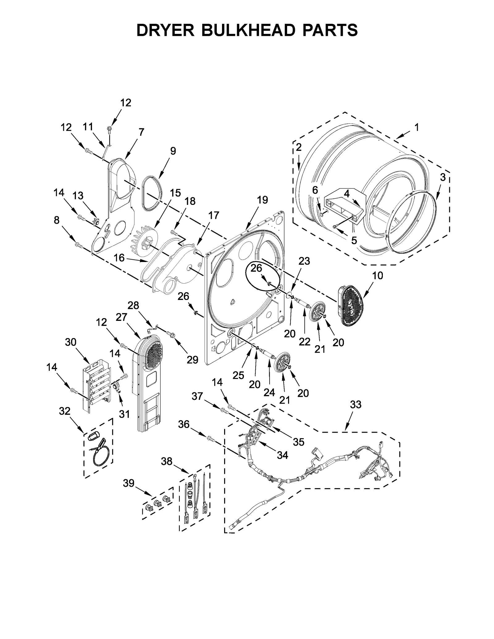DRYER BULKHEAD PARTS