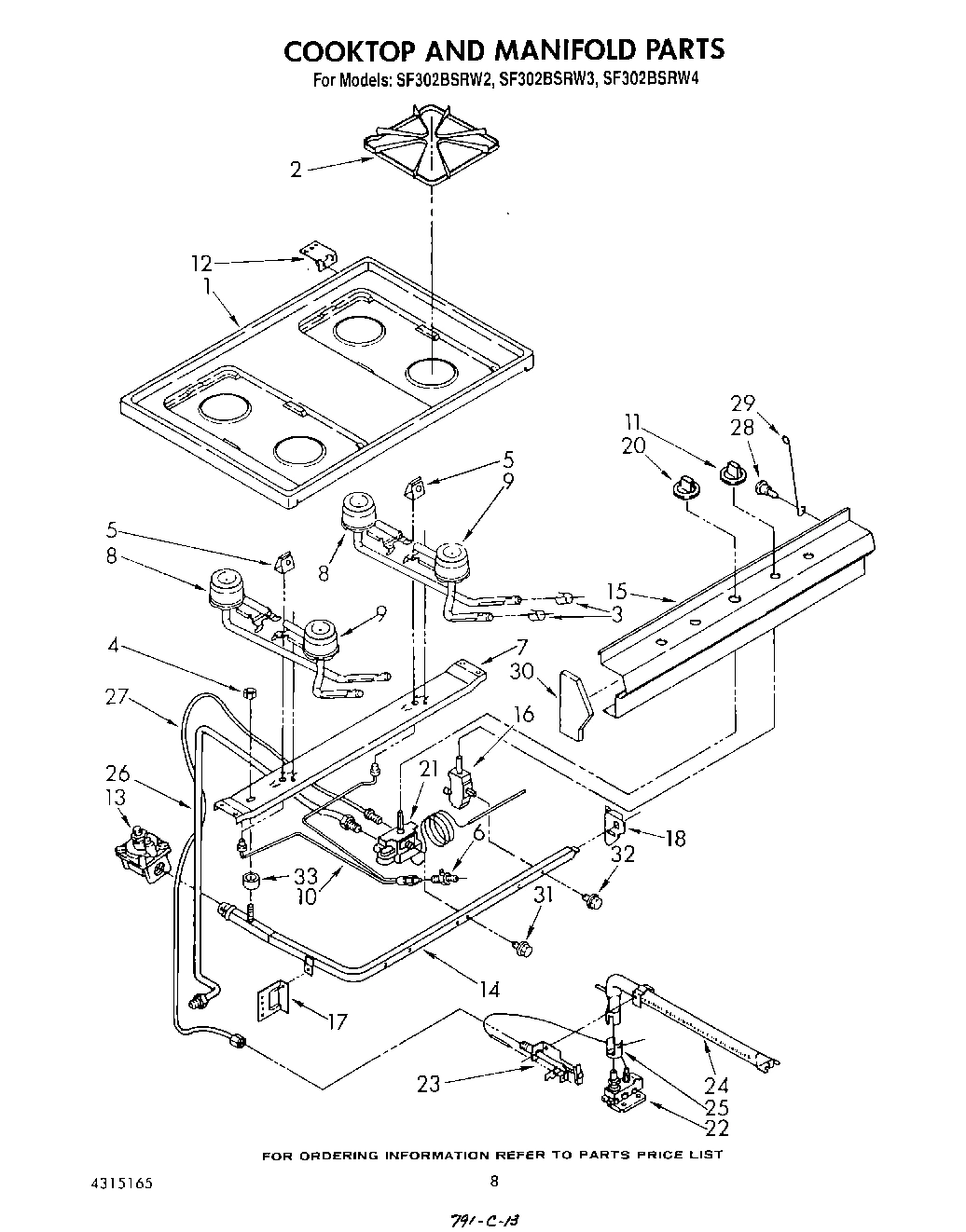 06 - COOKTOP AND MANIFOLD , LITERATURE AND OPTIONAL